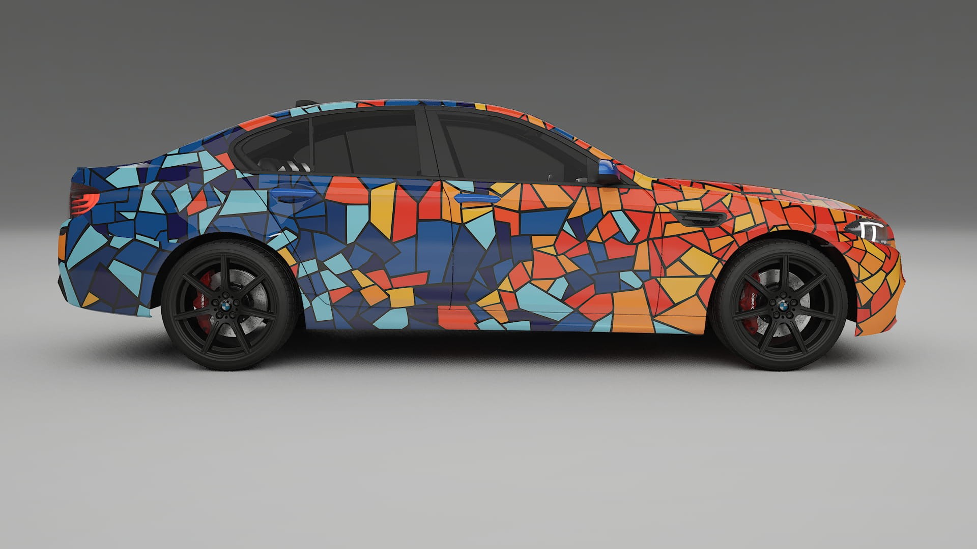BMW M5 F10 BARCELONA – Ontworpen Wrap PPF Kit van Printbaar Polyurethaanfolie