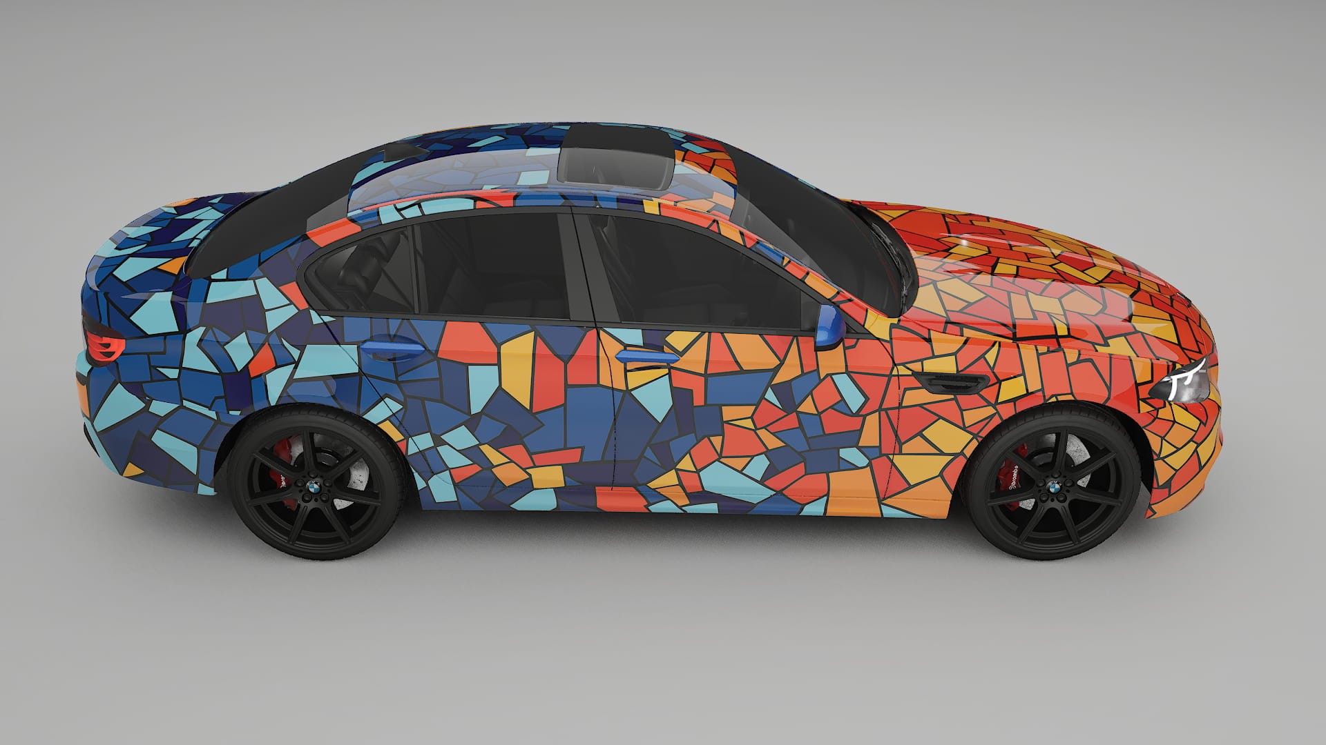 BMW M5 F10 BARCELONA – Ontworpen Wrap PPF Kit van Printbaar Polyurethaanfolie