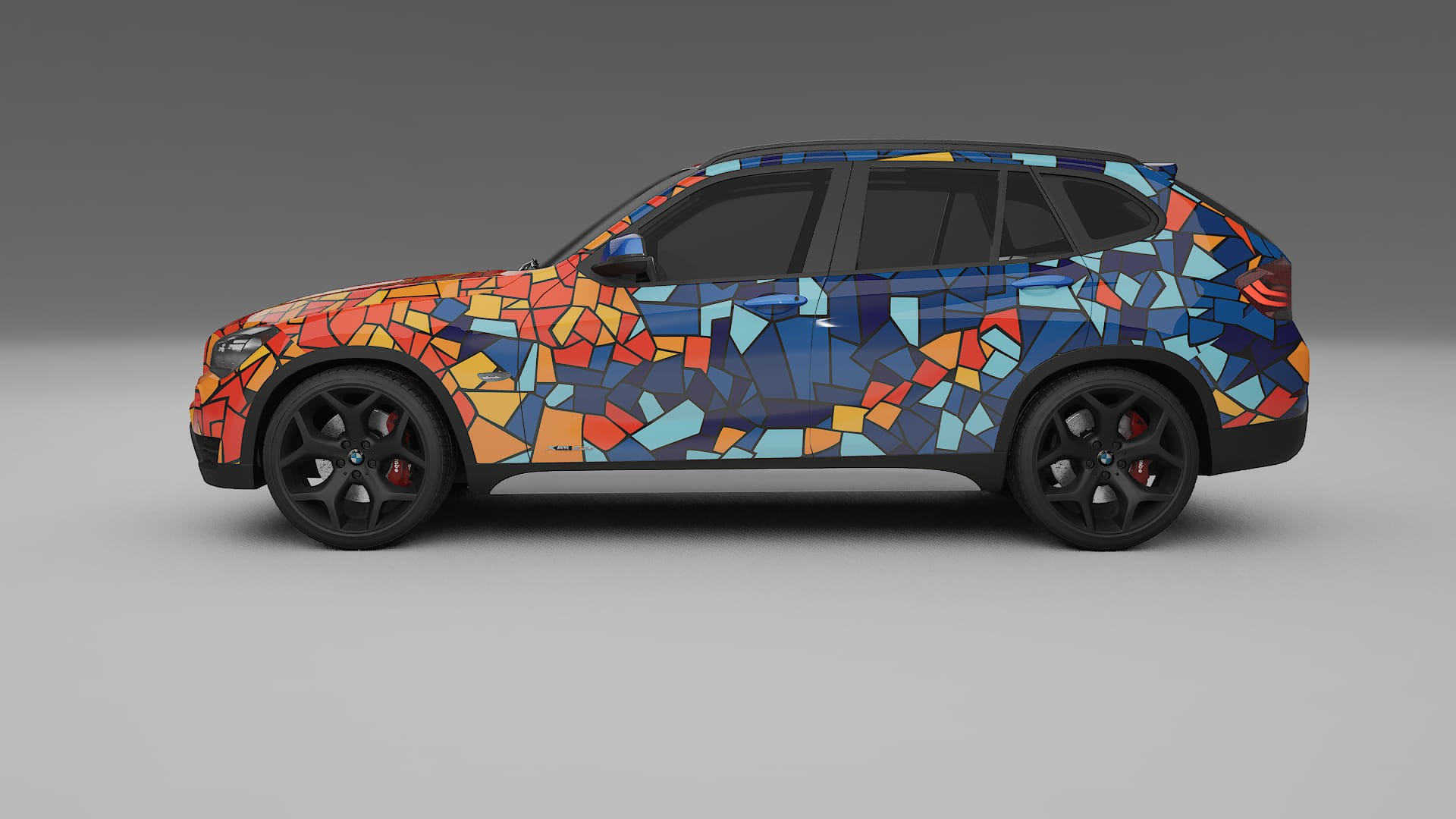 BMW X1 E84 BARCELONA – Ontworpen Wrap PPF Kit van Printbaar Polyurethaanfolie
