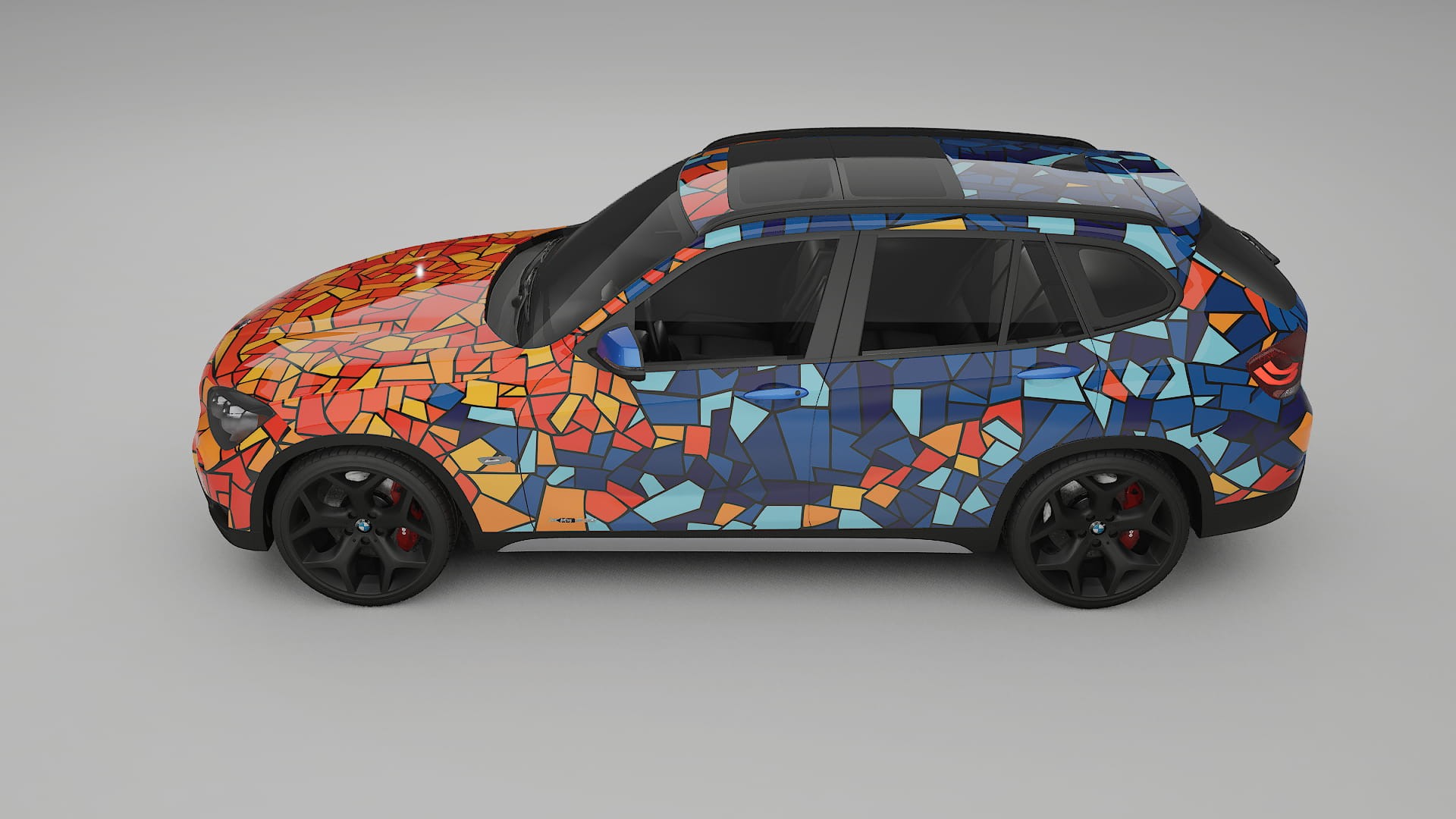 BMW X1 E84 BARCELONA – Ontworpen Wrap PPF Kit van Printbaar Polyurethaanfolie