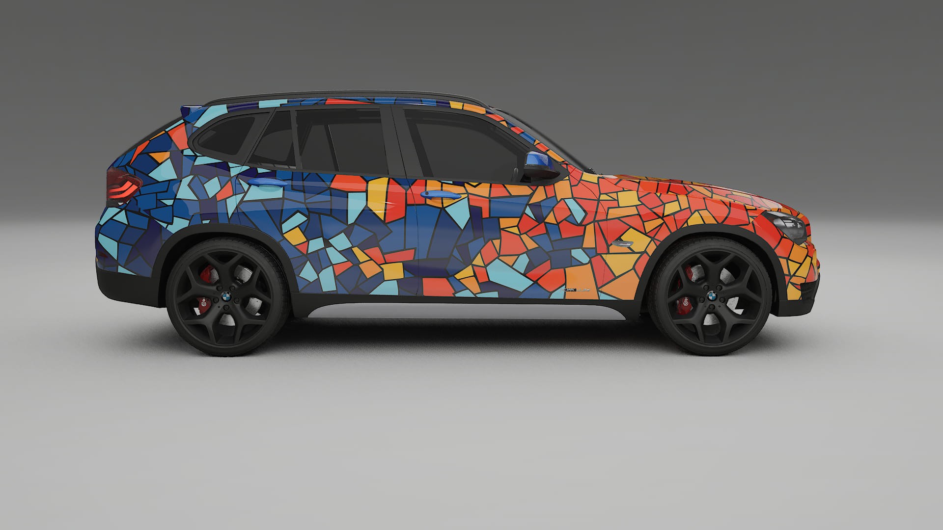 BMW X1 E84 BARCELONA – Ontworpen Wrap PPF Kit van Printbaar Polyurethaanfolie