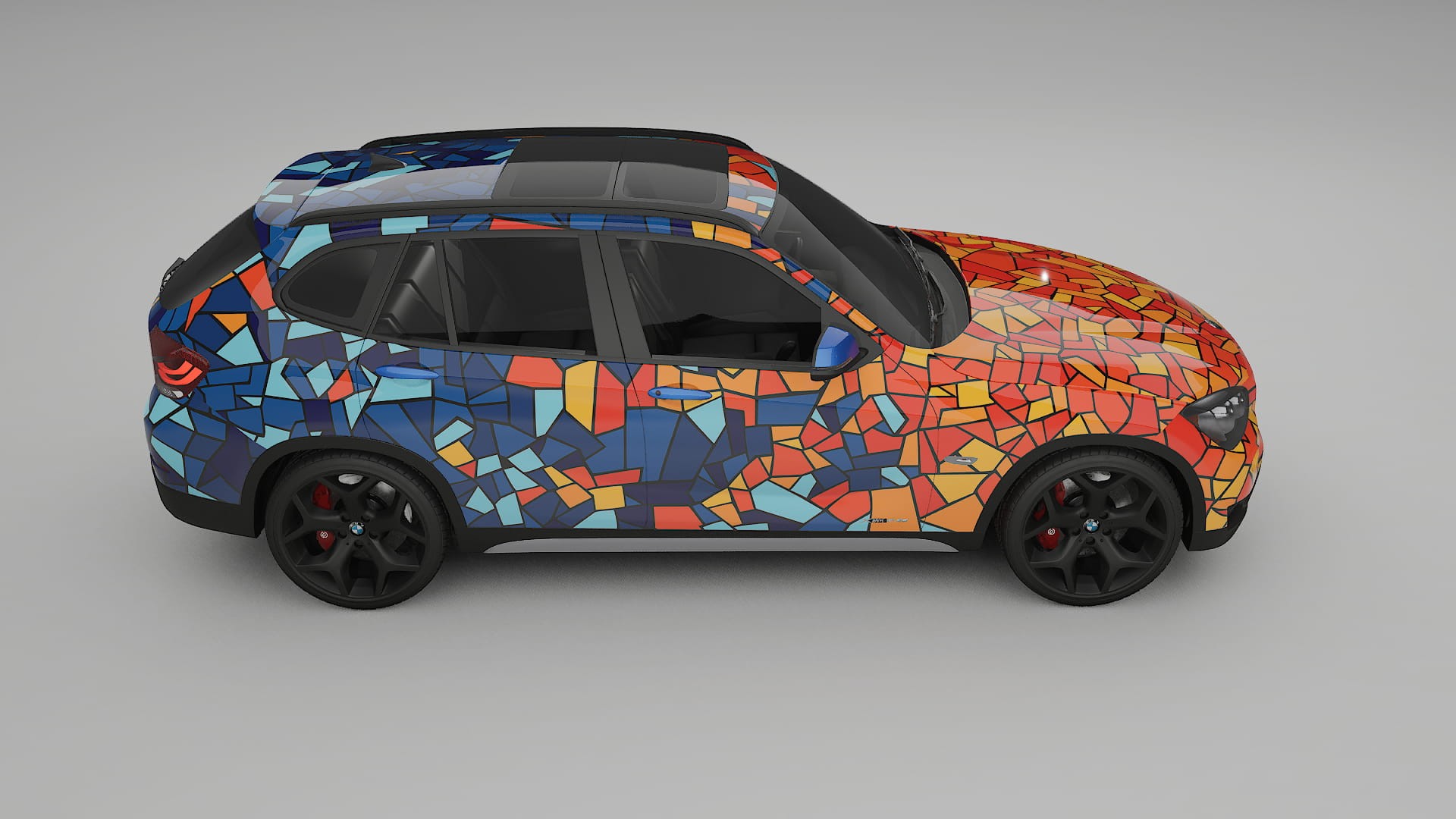 BMW X1 E84 BARCELONA – Ontworpen Wrap PPF Kit van Printbaar Polyurethaanfolie