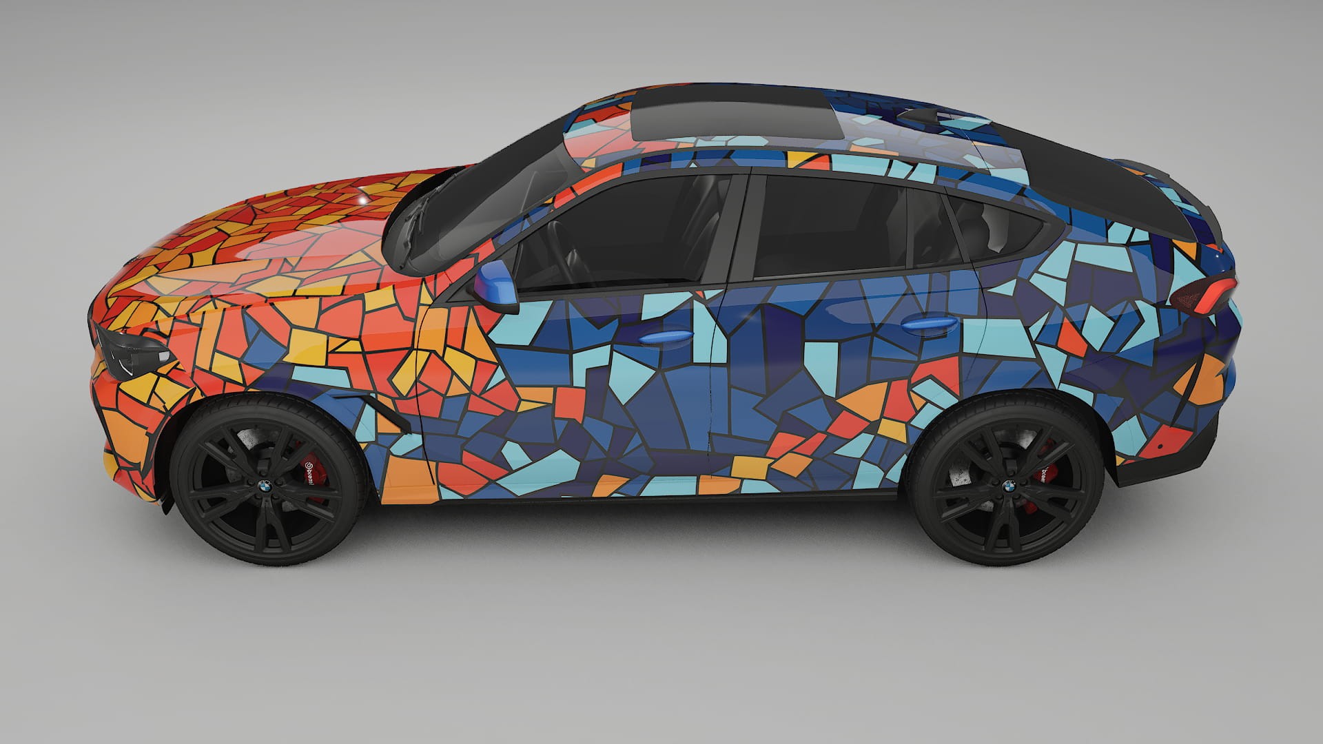 BMW X6 G06 F96 BARCELONA – Ontworpen Wrap PPF Kit van Printbaar Polyurethaanfolie