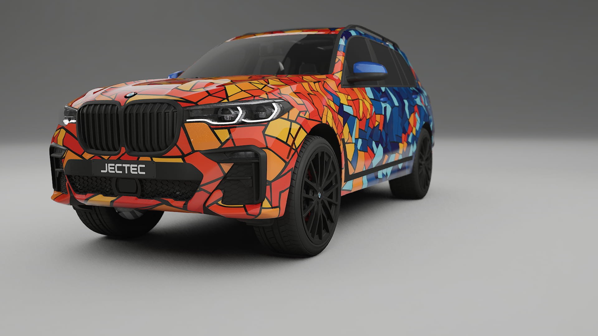 BMW X7 M G07 BARCELONA – Ontworpen Wrap PPF Kit van Printbaar Polyurethaanfolie