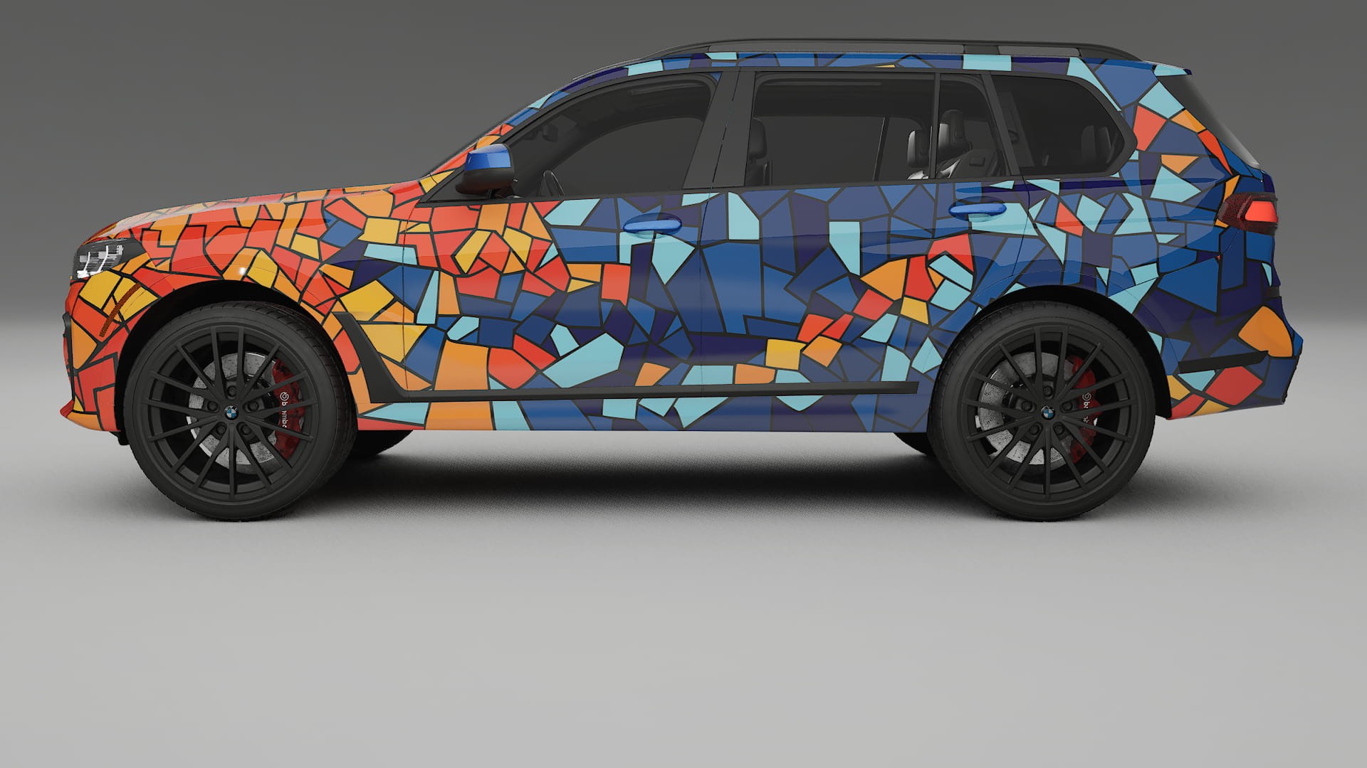 BMW X7 M G07 BARCELONA – Ontworpen Wrap PPF Kit van Printbaar Polyurethaanfolie