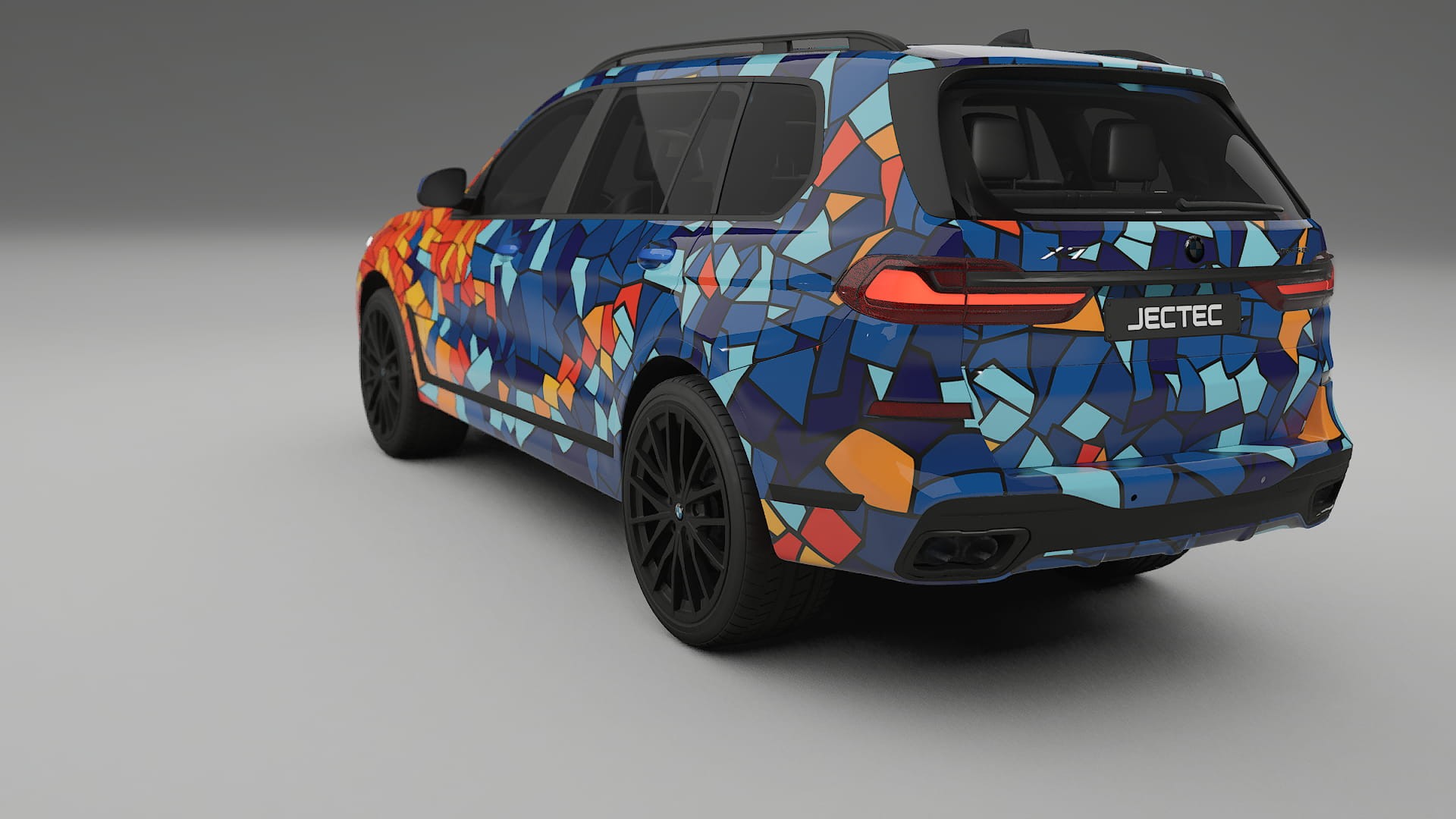 BMW X7 M G07 BARCELONA – Ontworpen Wrap PPF Kit van Printbaar Polyurethaanfolie