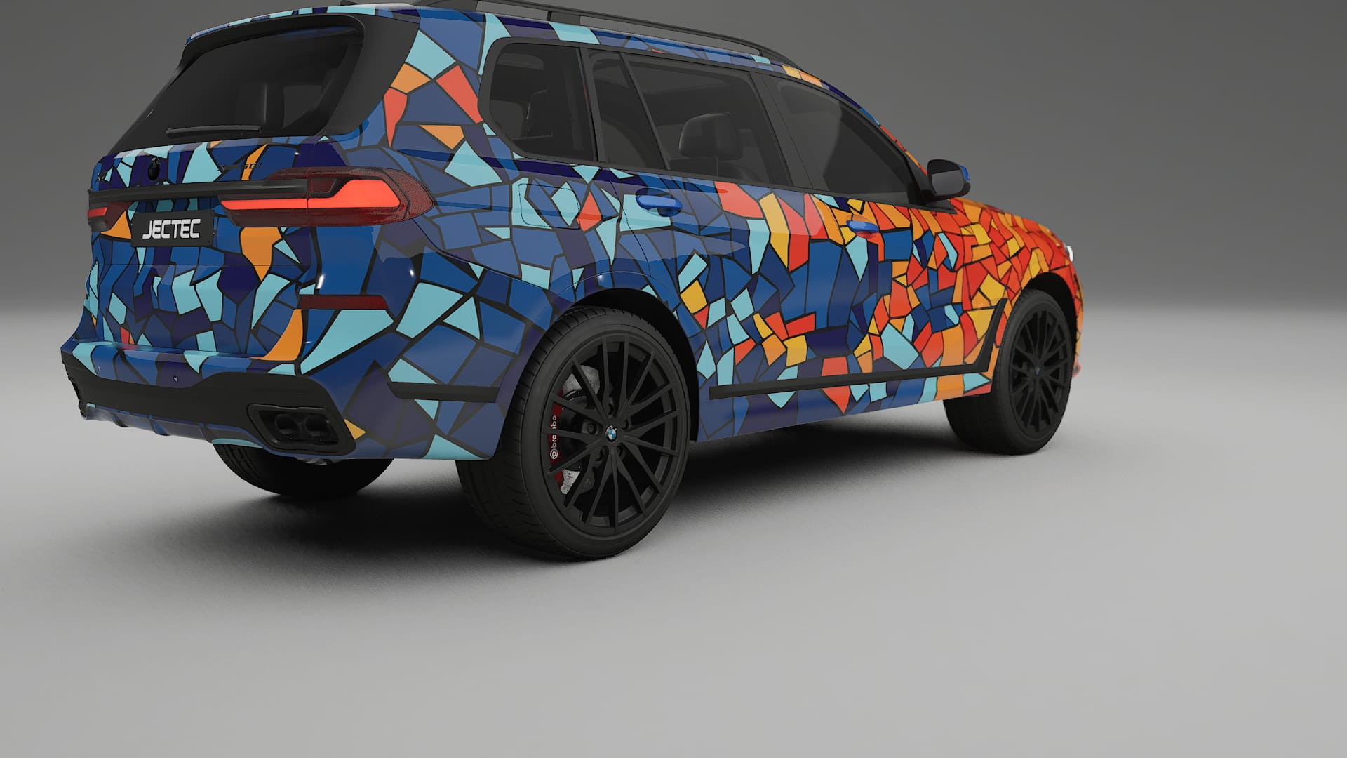 BMW X7 M G07 BARCELONA – Ontworpen Wrap PPF Kit van Printbaar Polyurethaanfolie