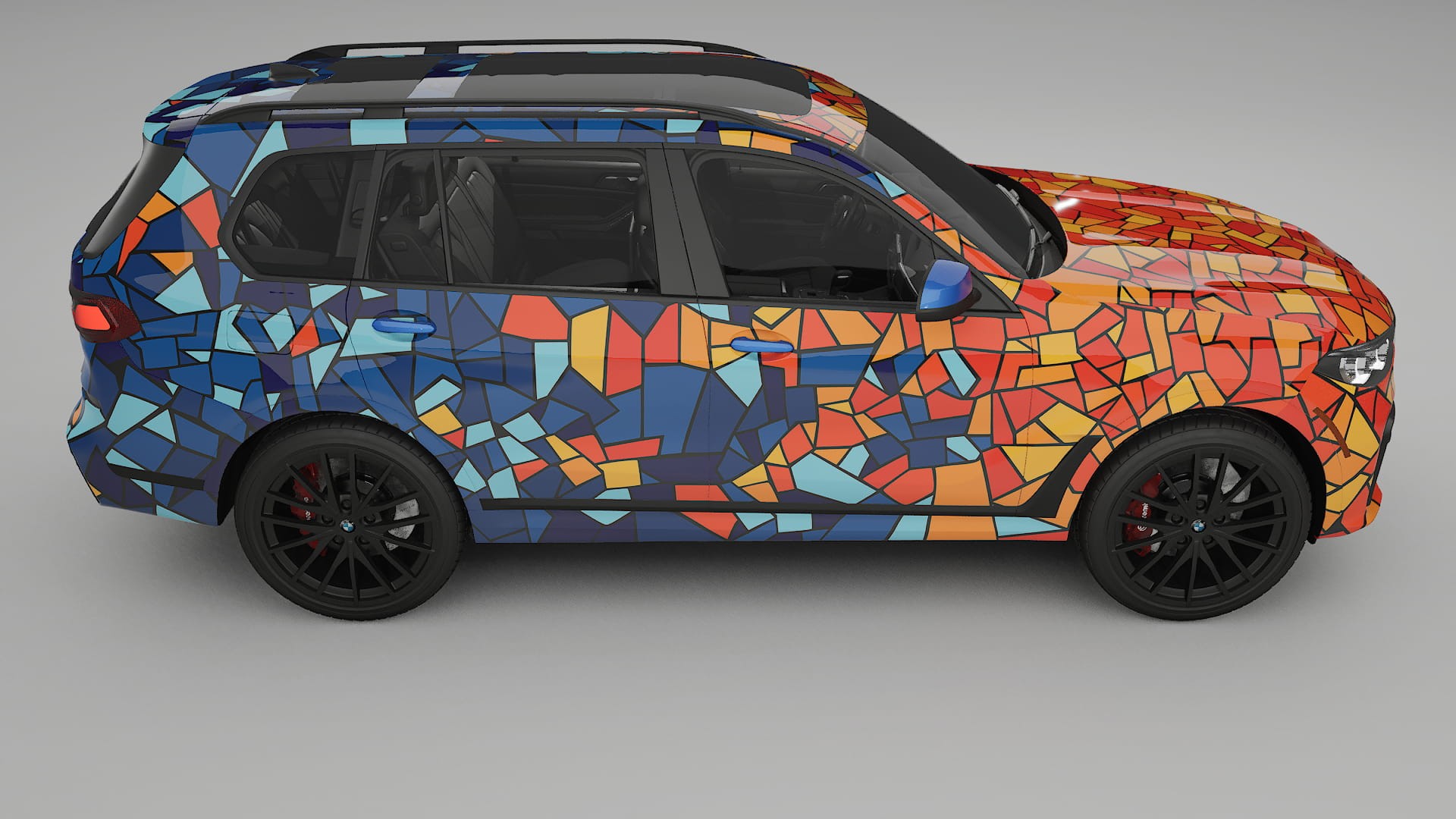 BMW X7 M G07 BARCELONA – Ontworpen Wrap PPF Kit van Printbaar Polyurethaanfolie