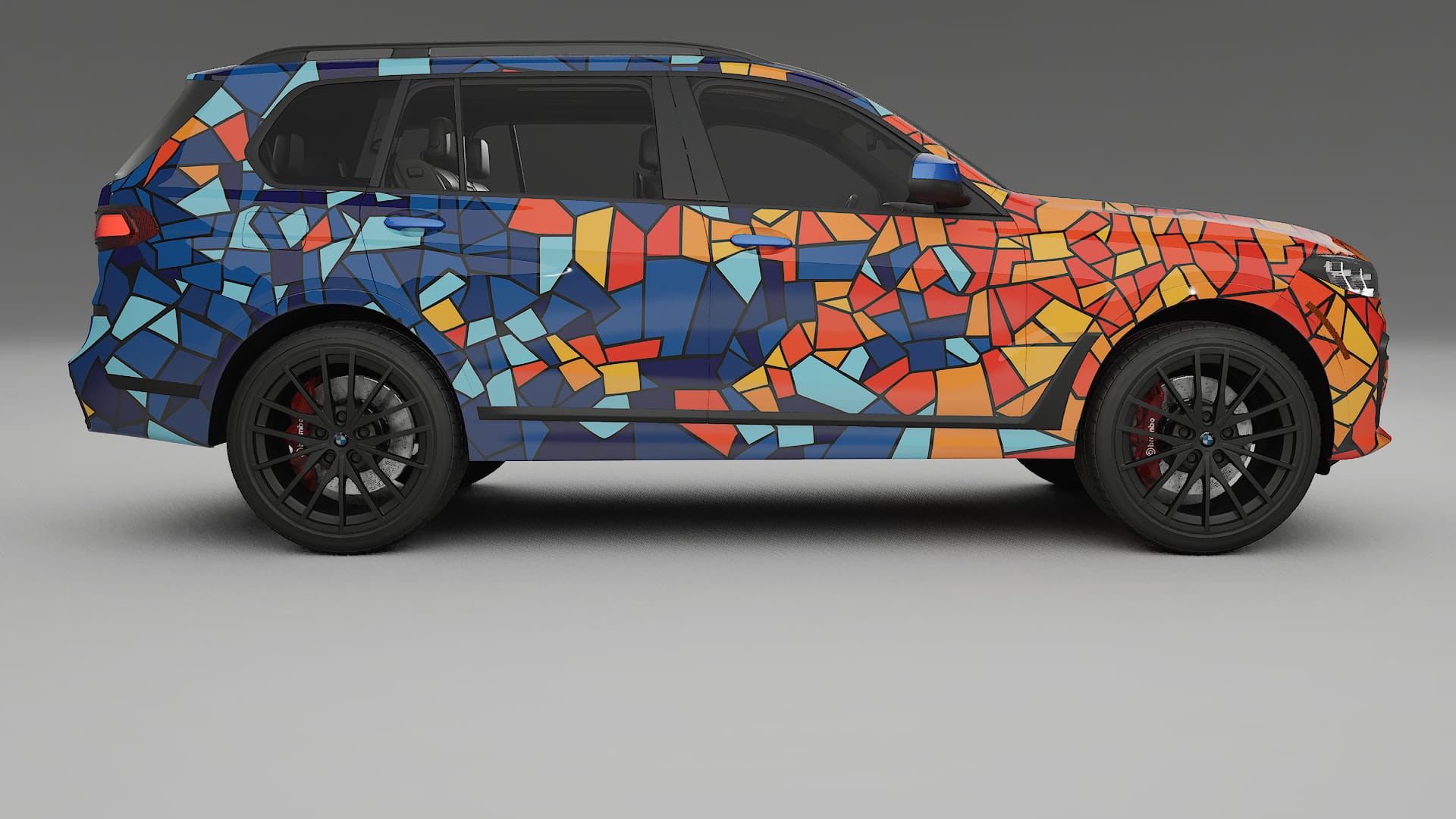 BMW X7 M G07 BARCELONA – Ontworpen Wrap PPF Kit van Printbaar Polyurethaanfolie