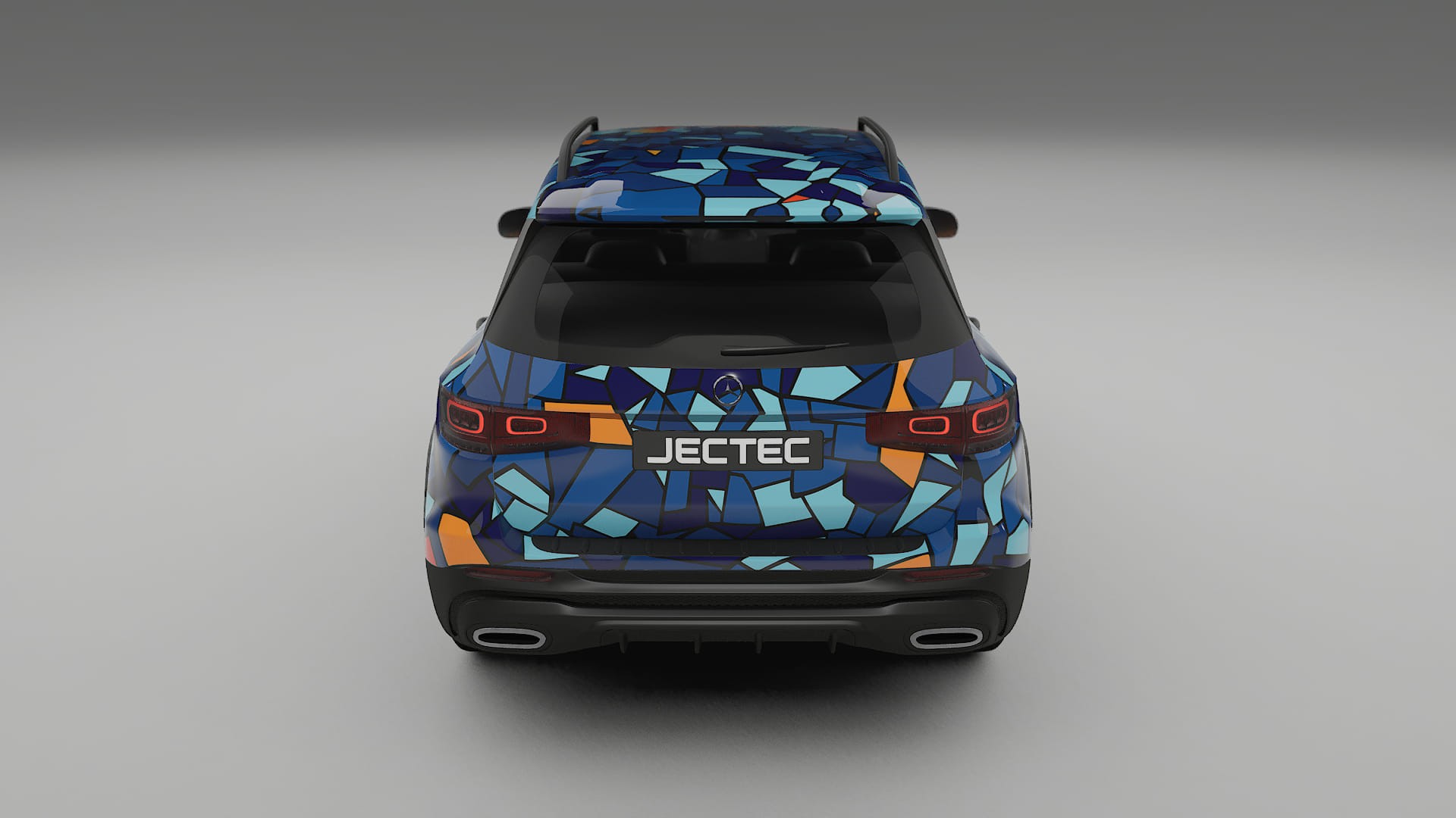 Mercedes AMG GLB BARCELONA – Ontworpen Wrap PPF Kit van Printbaar Polyurethaanfolie