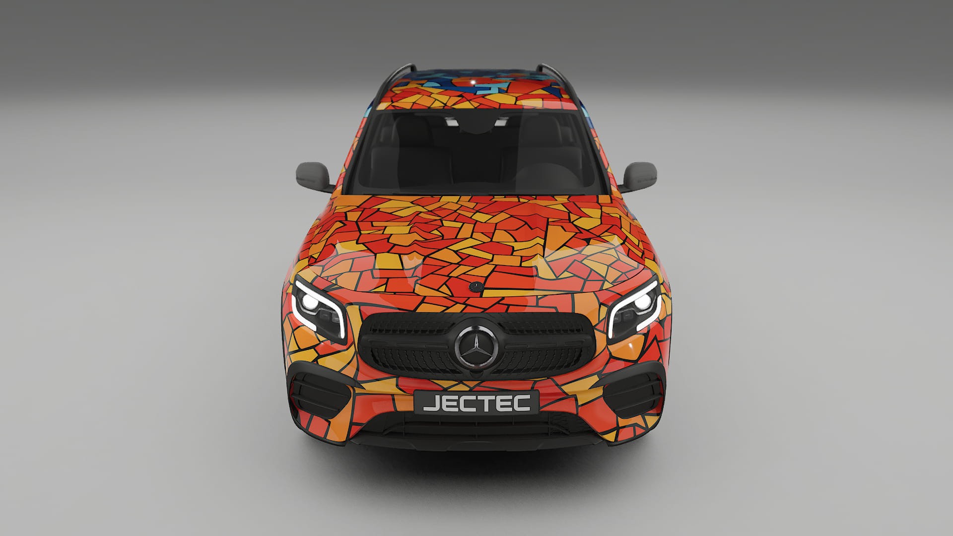 Mercedes AMG GLB BARCELONA – Ontworpen Wrap PPF Kit van Printbaar Polyurethaanfolie