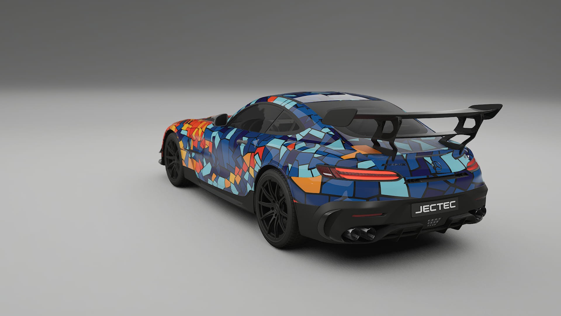 Mercedes AMG GT Black Series C192 Coupe BARCELONA – Ontworpen Wrap PPF Kit van Printbaar Polyurethaanfolie