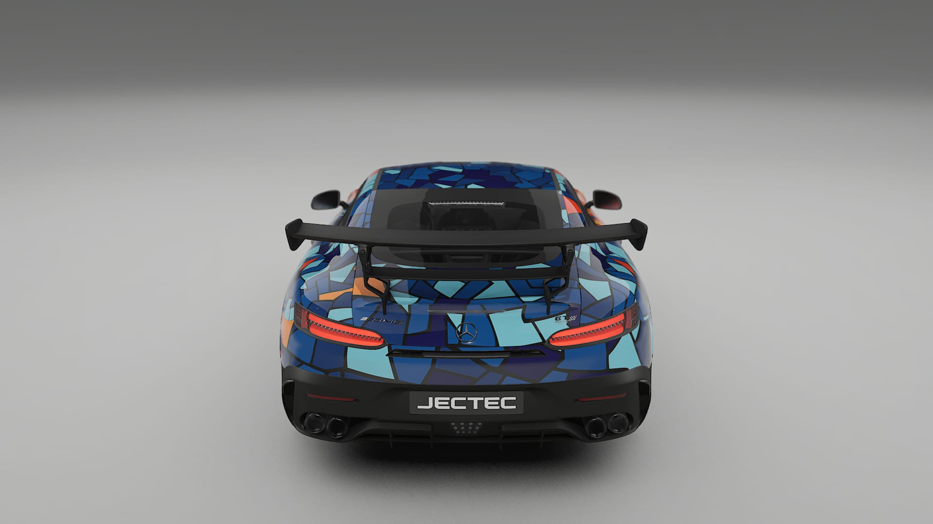 Mercedes AMG GT Black Series C192 Coupe BARCELONA – Ontworpen Wrap PPF Kit van Printbaar Polyurethaanfolie