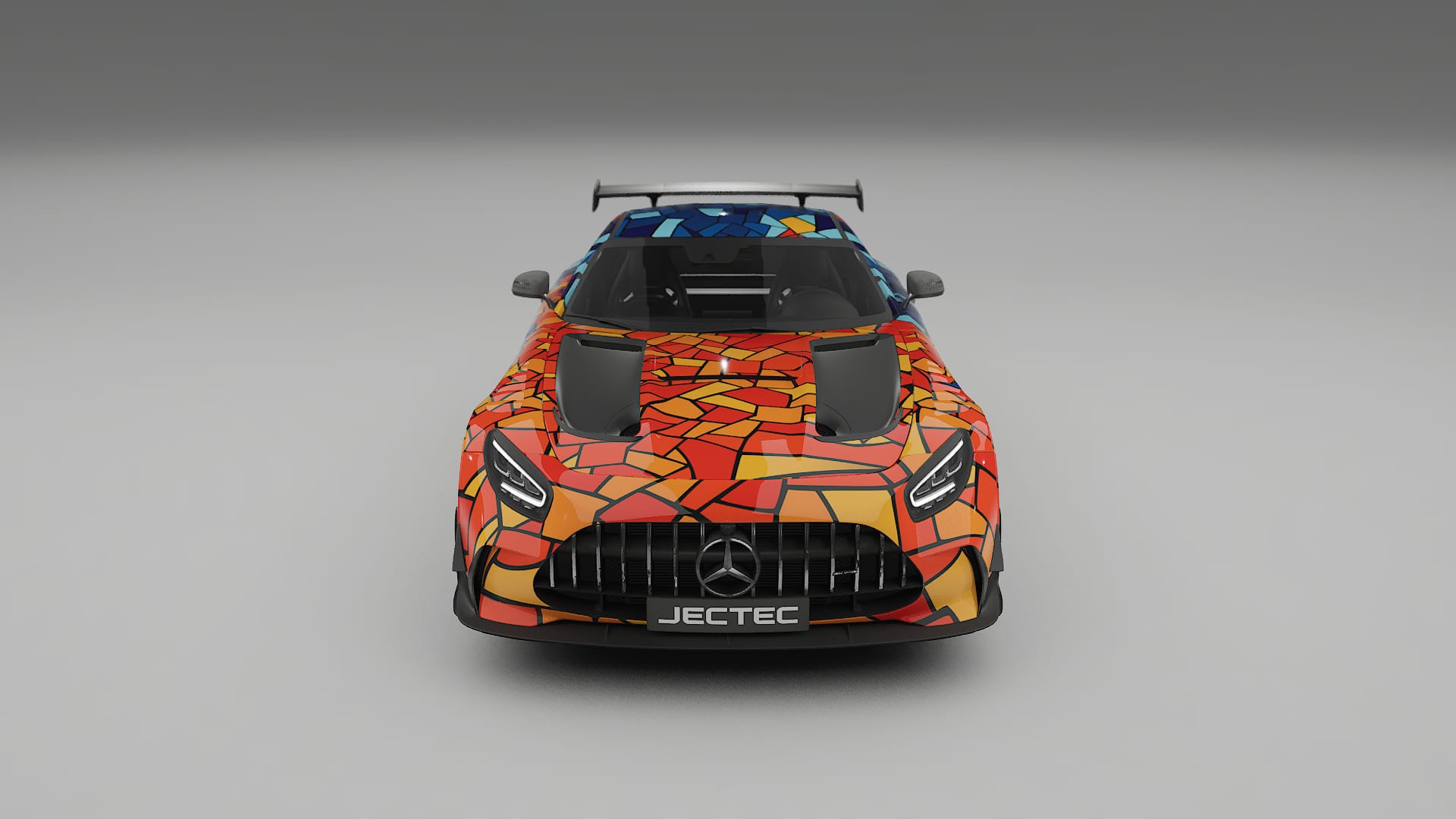 Mercedes AMG GT Black Series C192 Coupe BARCELONA – Ontworpen Wrap PPF Kit van Printbaar Polyurethaanfolie