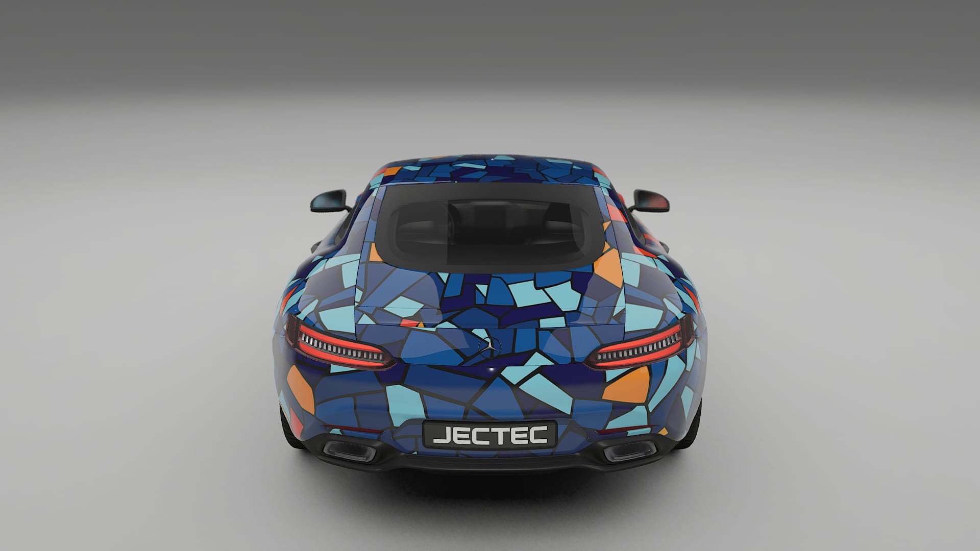 Mercedes AMG GT C190 Coupe BARCELONA – Ontworpen Wrap PPF Kit van Printbaar Polyurethaanfolie