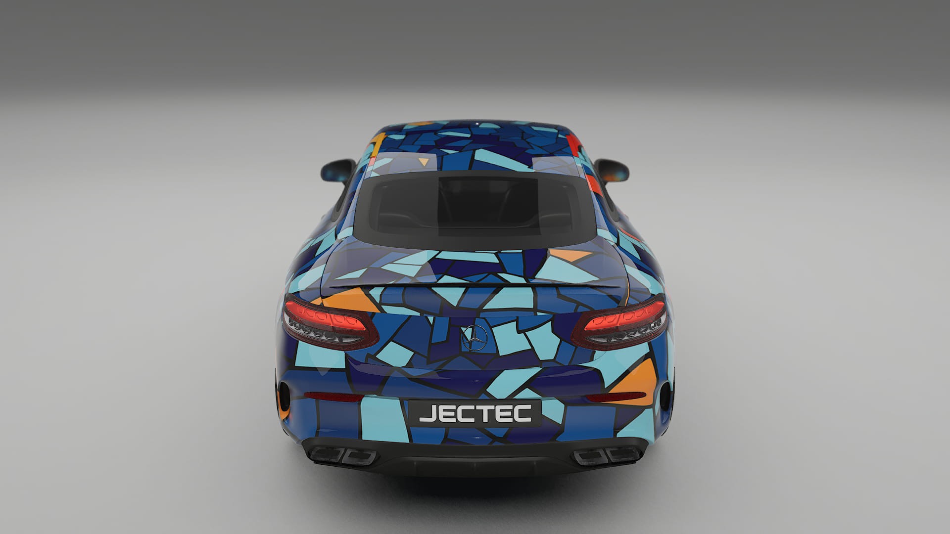 Mercedes C63 AMG W205 Coupe BARCELONA – Ontworpen Wrap PPF Kit van Printbaar Polyurethaanfolie