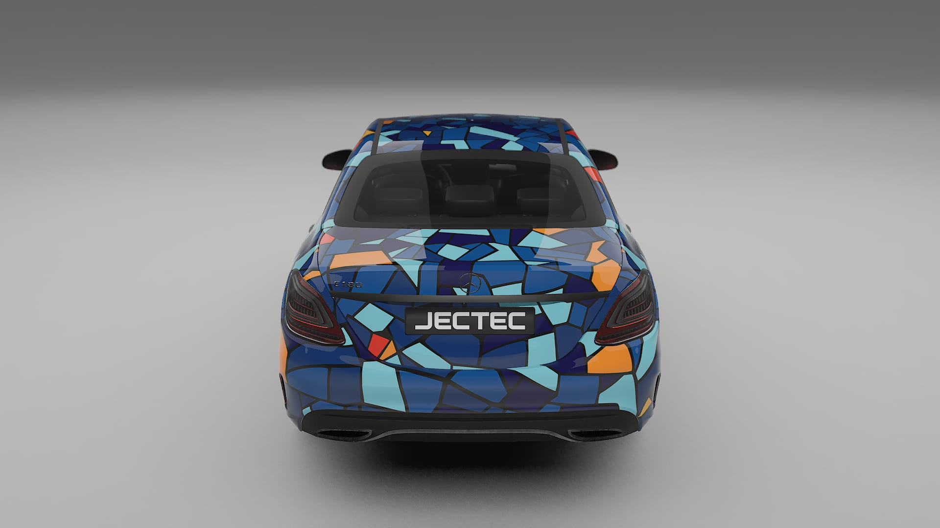 Mercedes C-class W205 AMG sedan BARCELONA – Ontworpen Wrap PPF Kit van Printbaar Polyurethaanfolie