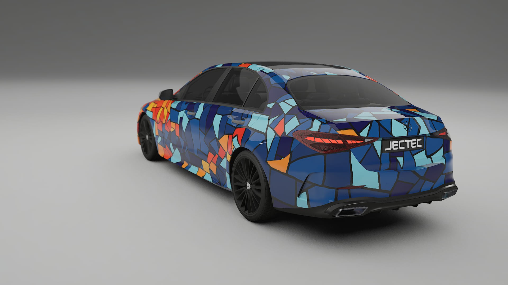 Mercedes C-class W206 BARCELONA – Ontworpen Wrap PPF Kit van Printbaar Polyurethaanfolie