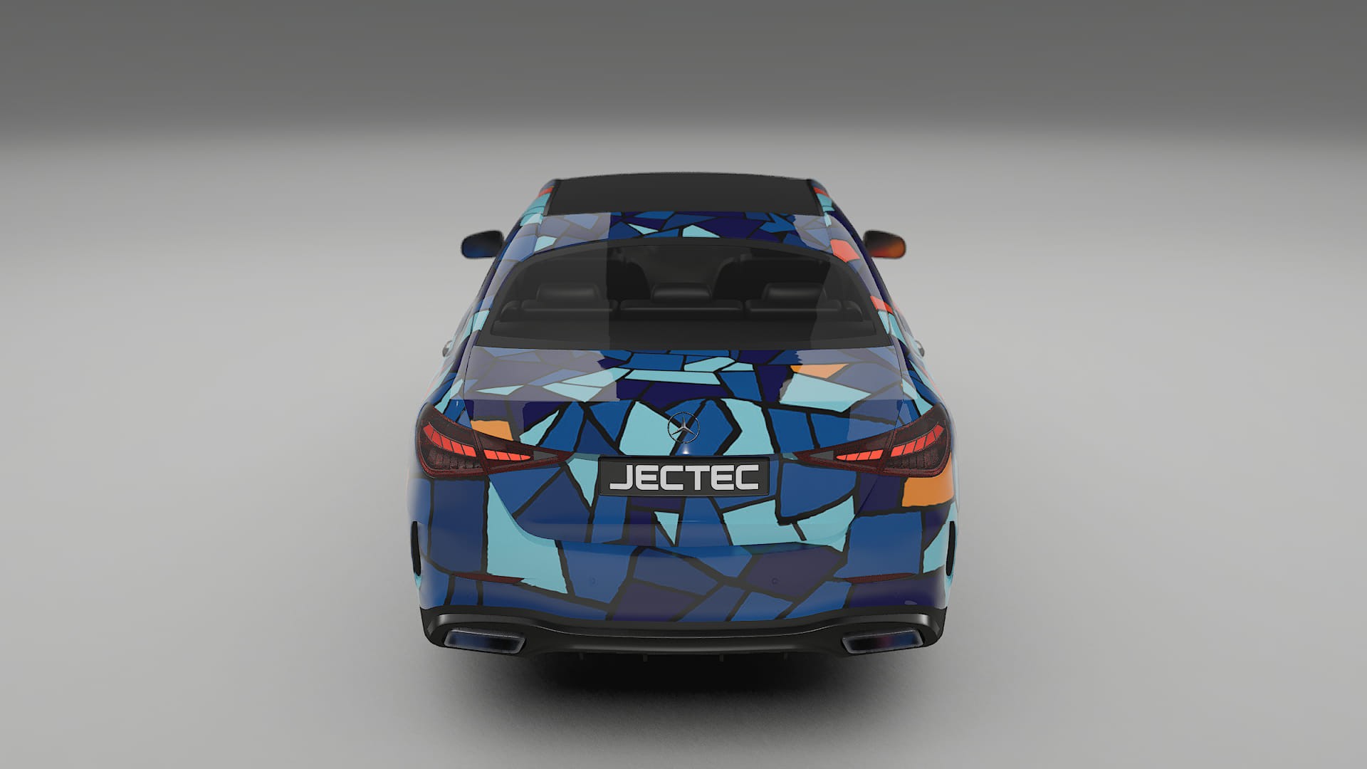 Mercedes C-class W206 BARCELONA – Ontworpen Wrap PPF Kit van Printbaar Polyurethaanfolie