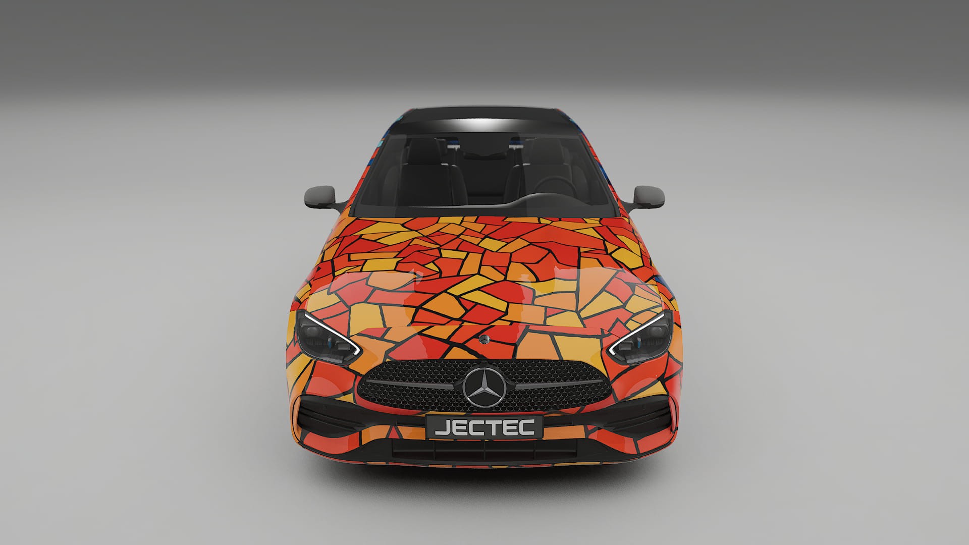 Mercedes C-class W206 BARCELONA – Ontworpen Wrap PPF Kit van Printbaar Polyurethaanfolie