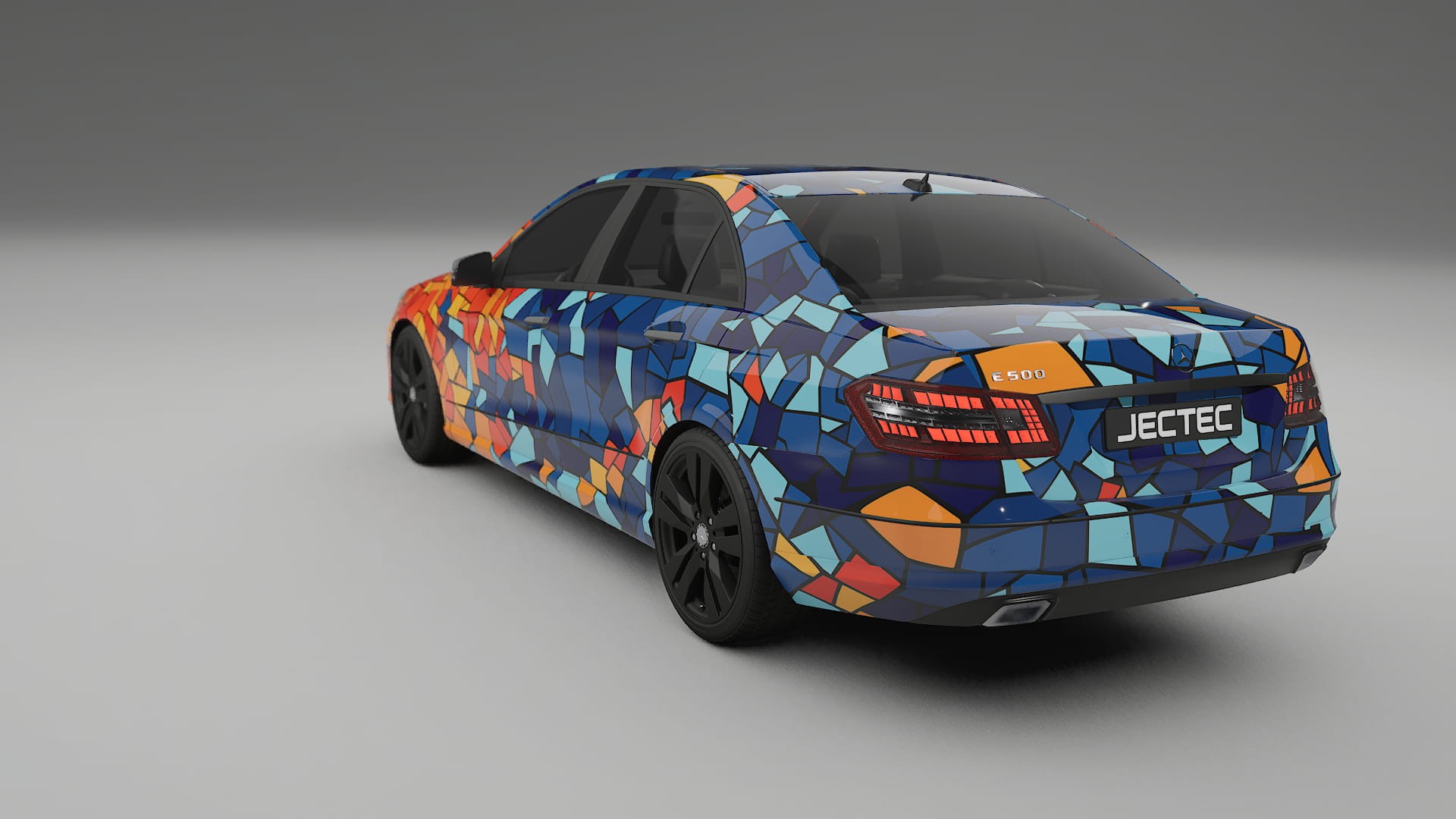 Mercedes E-class Sedan W212 Prefacelift pre-LCI BARCELONA – Ontworpen Wrap PPF Kit van Printbaar Polyurethaanfolie