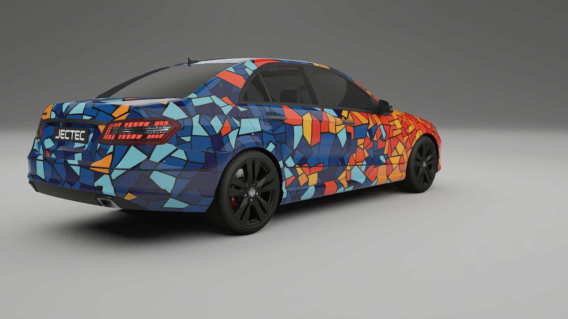 Mercedes E-class Sedan W212 Prefacelift pre-LCI BARCELONA – Ontworpen Wrap PPF Kit van Printbaar Polyurethaanfolie