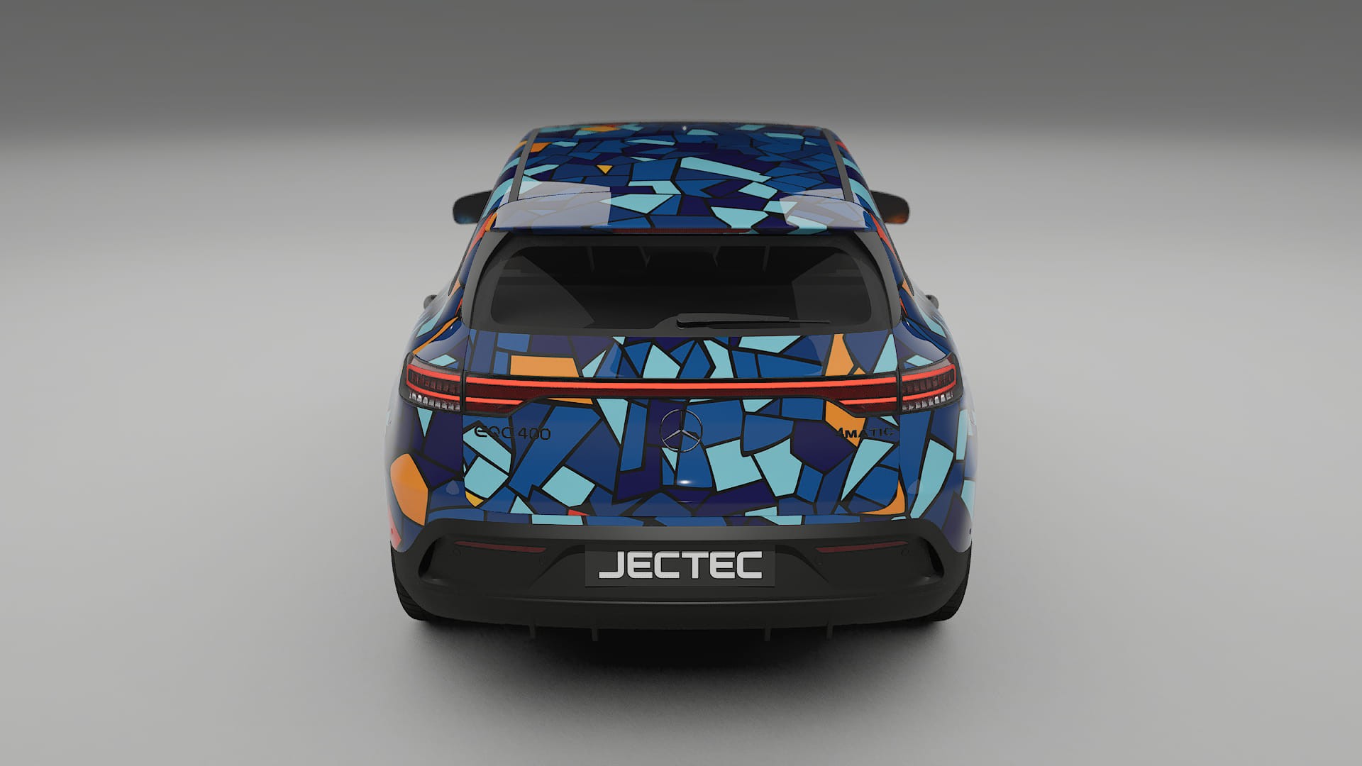 Mercedes EQC AMG BARCELONA – Ontworpen Wrap PPF Kit van Printbaar Polyurethaanfolie