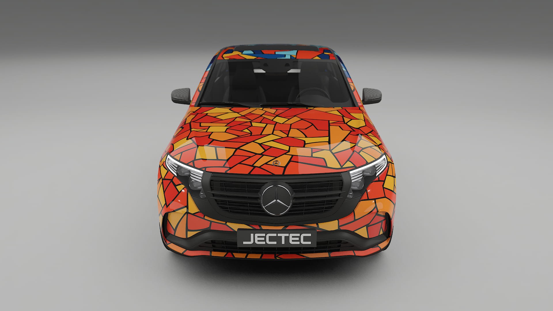 Mercedes EQC AMG BARCELONA – Ontworpen Wrap PPF Kit van Printbaar Polyurethaanfolie