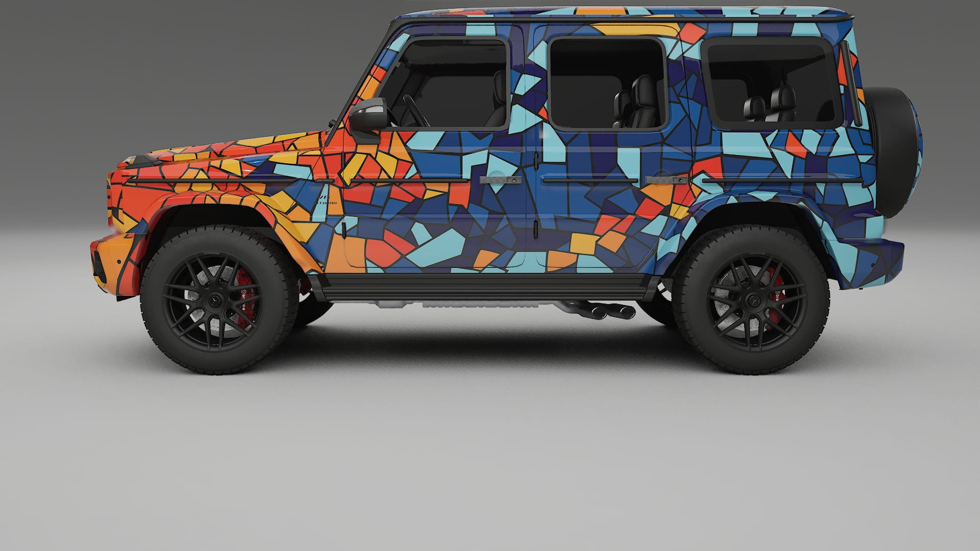 Mercedes G63 AMG W463A BARCELONA – Ontworpen Wrap PPF Kit van Printbaar Polyurethaanfolie