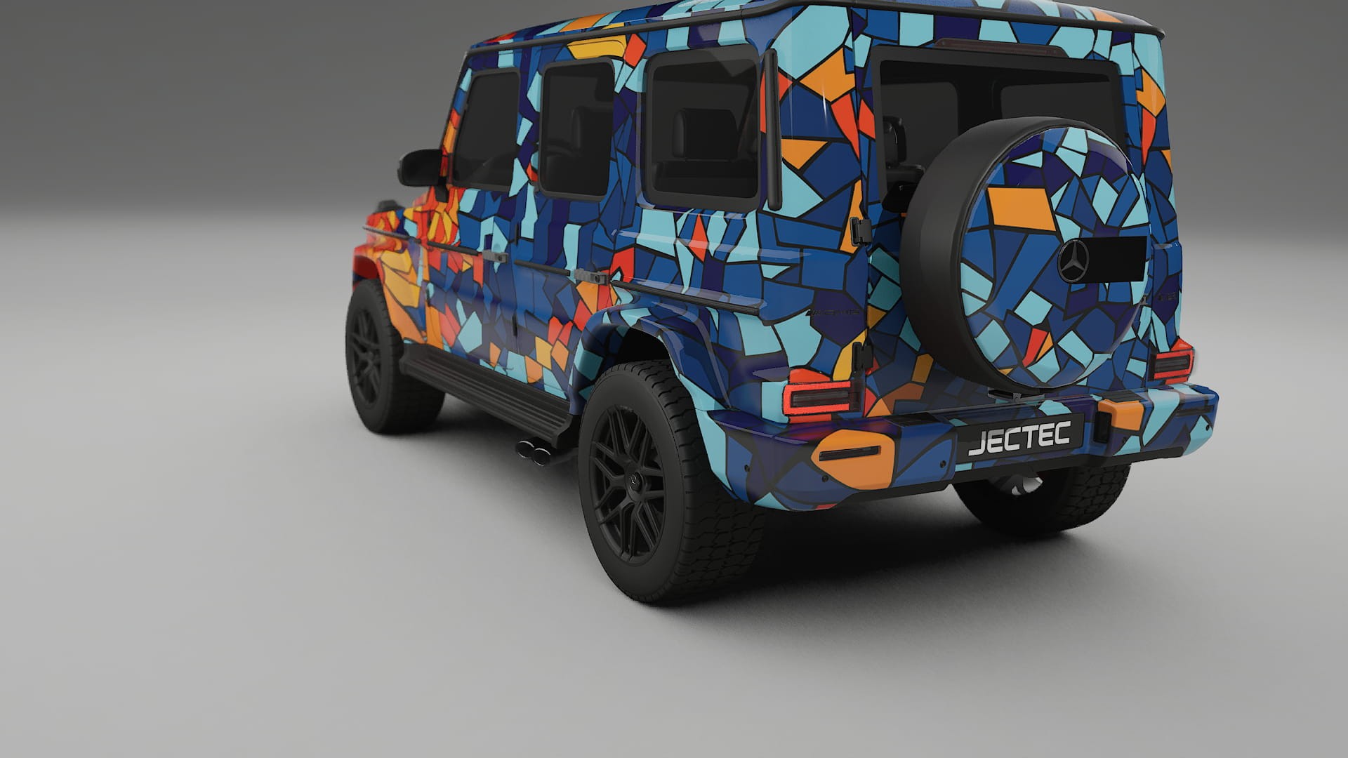 Mercedes G63 AMG W463A BARCELONA – Ontworpen Wrap PPF Kit van Printbaar Polyurethaanfolie