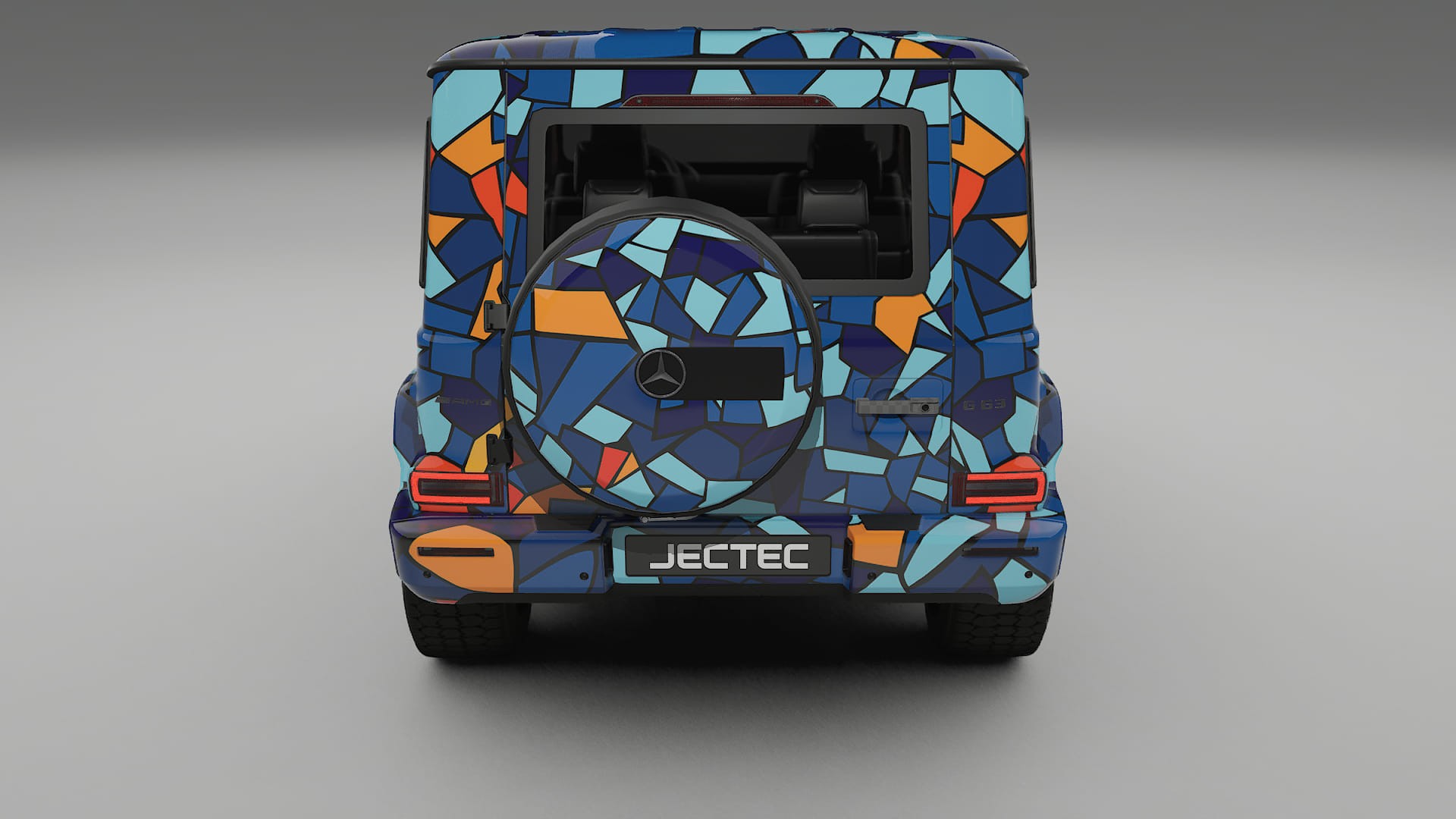 Mercedes G63 AMG W463A BARCELONA – Ontworpen Wrap PPF Kit van Printbaar Polyurethaanfolie