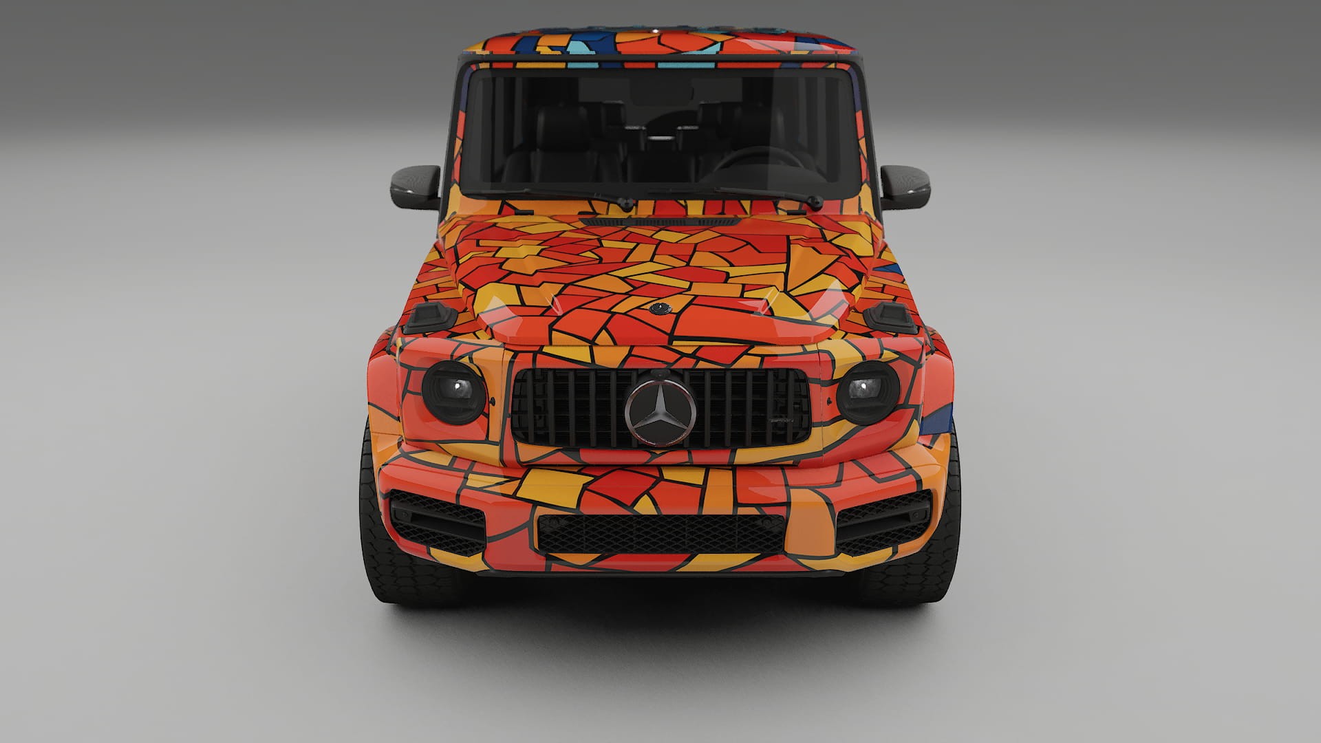 Mercedes G63 AMG W463A BARCELONA – Ontworpen Wrap PPF Kit van Printbaar Polyurethaanfolie