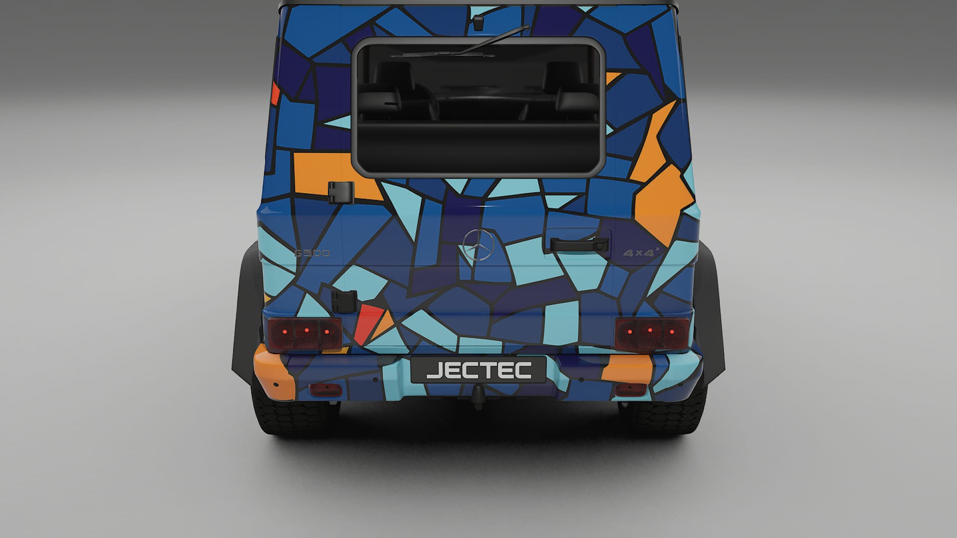 Mercedes G-class 4x4 W463 BARCELONA – Ontworpen Wrap PPF Kit van Printbaar Polyurethaanfolie