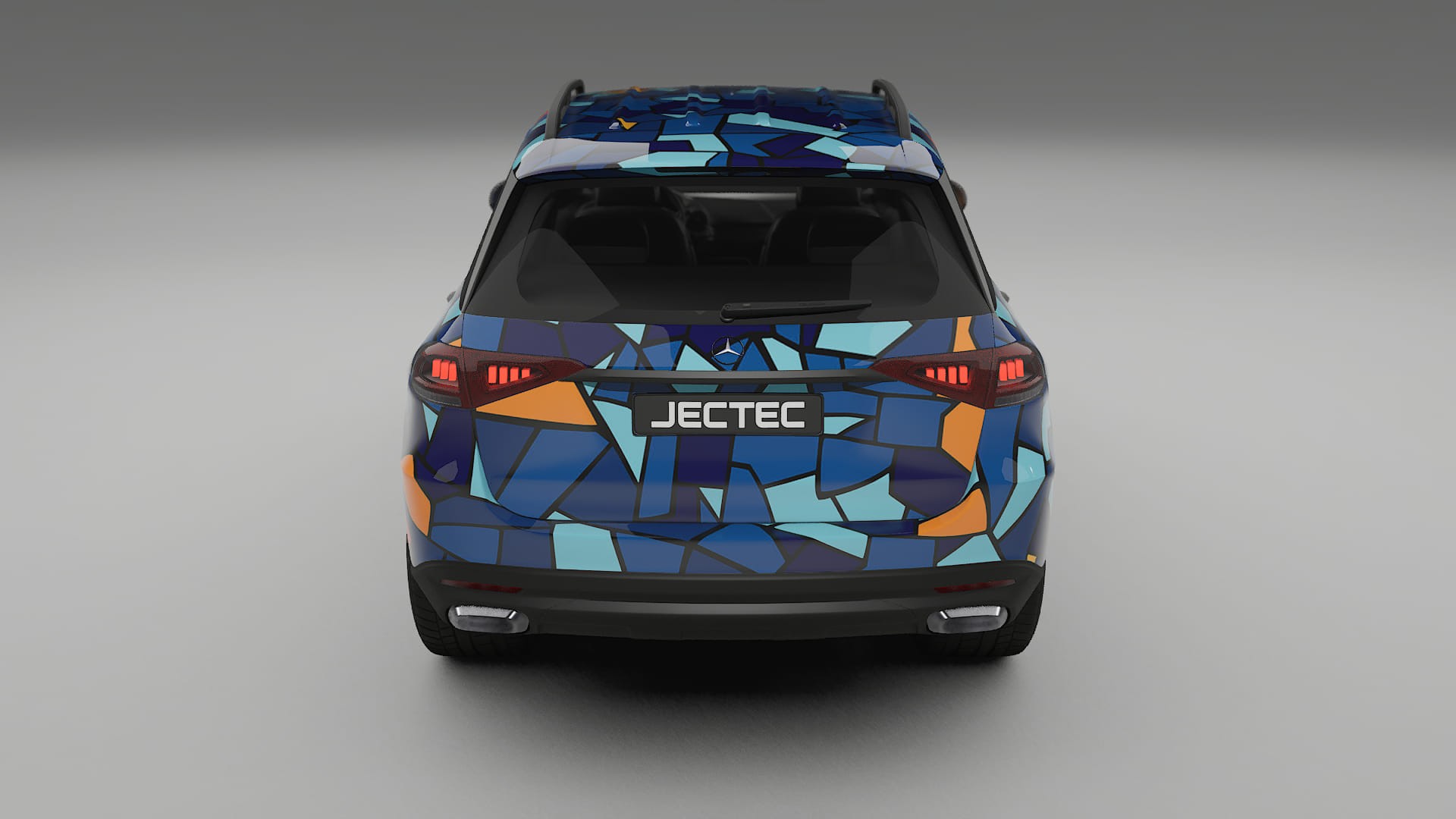 Mercedes GLE W167 BARCELONA – Ontworpen Wrap PPF Kit van Printbaar Polyurethaanfolie