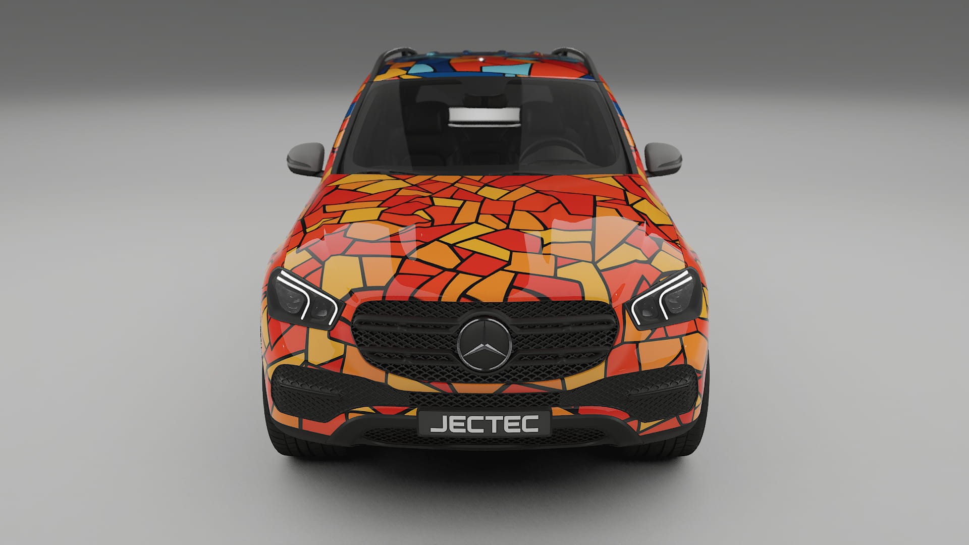 Mercedes GLE W167 BARCELONA – Ontworpen Wrap PPF Kit van Printbaar Polyurethaanfolie