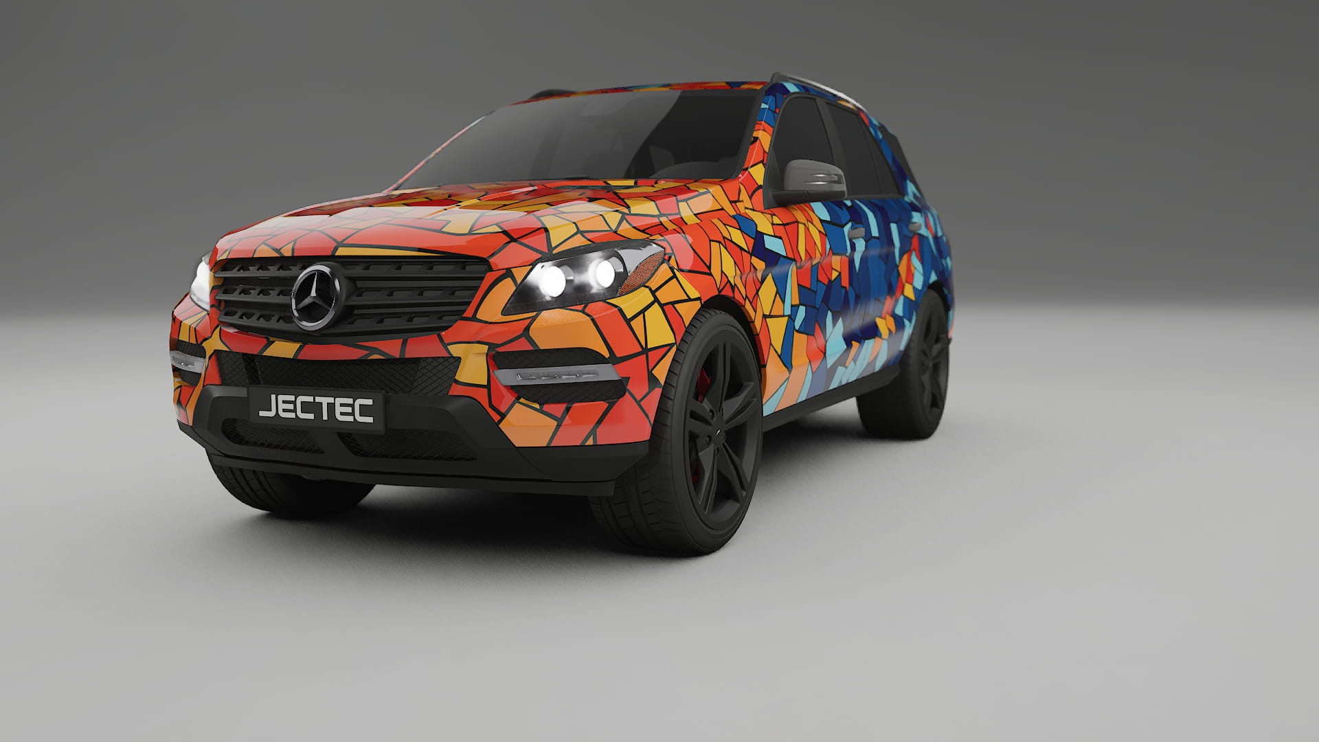 Mercedes M-class W166 BARCELONA – Ontworpen Wrap PPF Kit van Printbaar Polyurethaanfolie