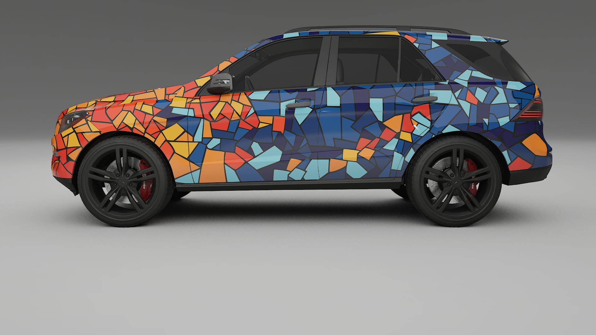 Mercedes M-class W166 BARCELONA – Ontworpen Wrap PPF Kit van Printbaar Polyurethaanfolie