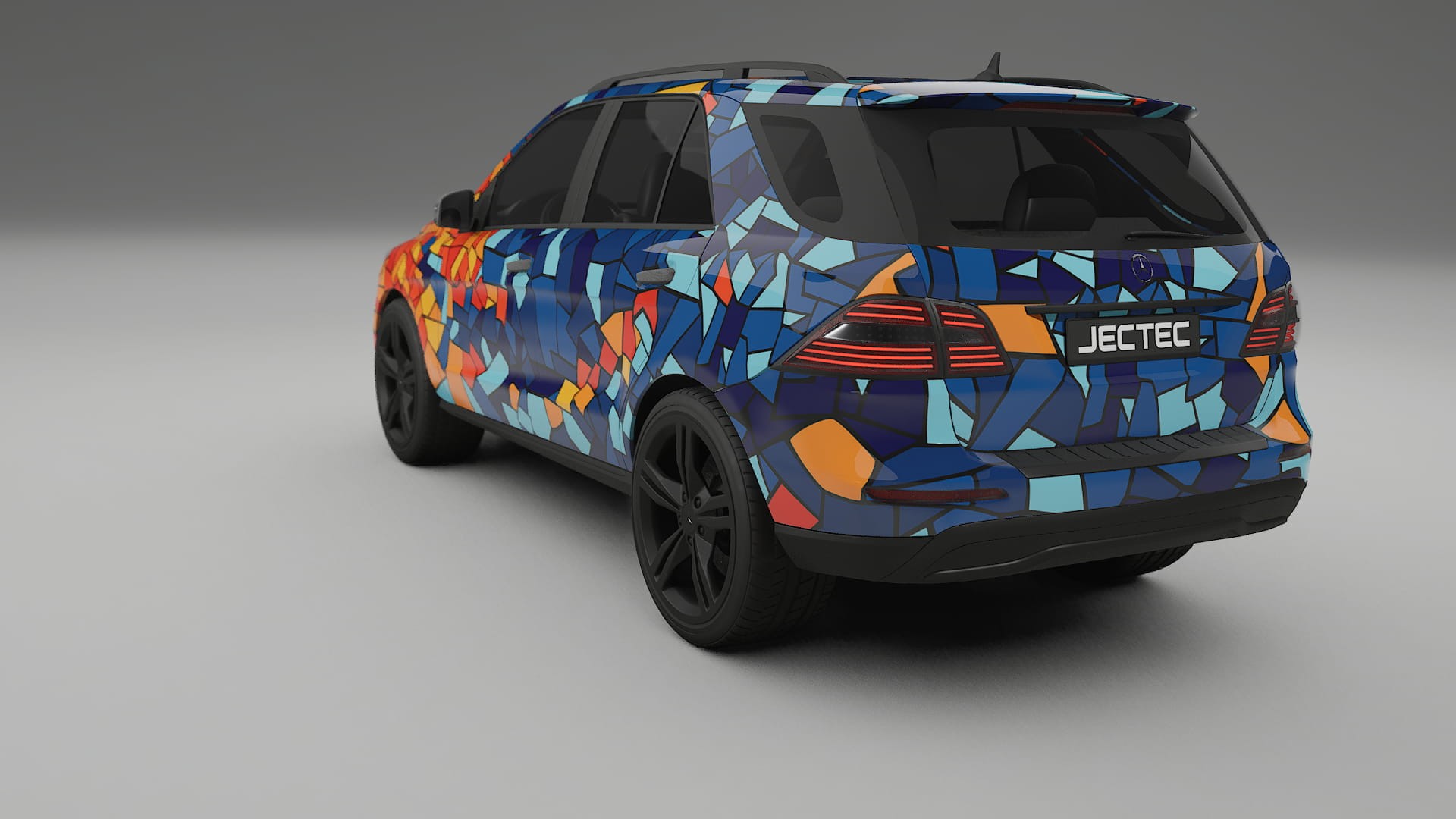 Mercedes M-class W166 BARCELONA – Ontworpen Wrap PPF Kit van Printbaar Polyurethaanfolie