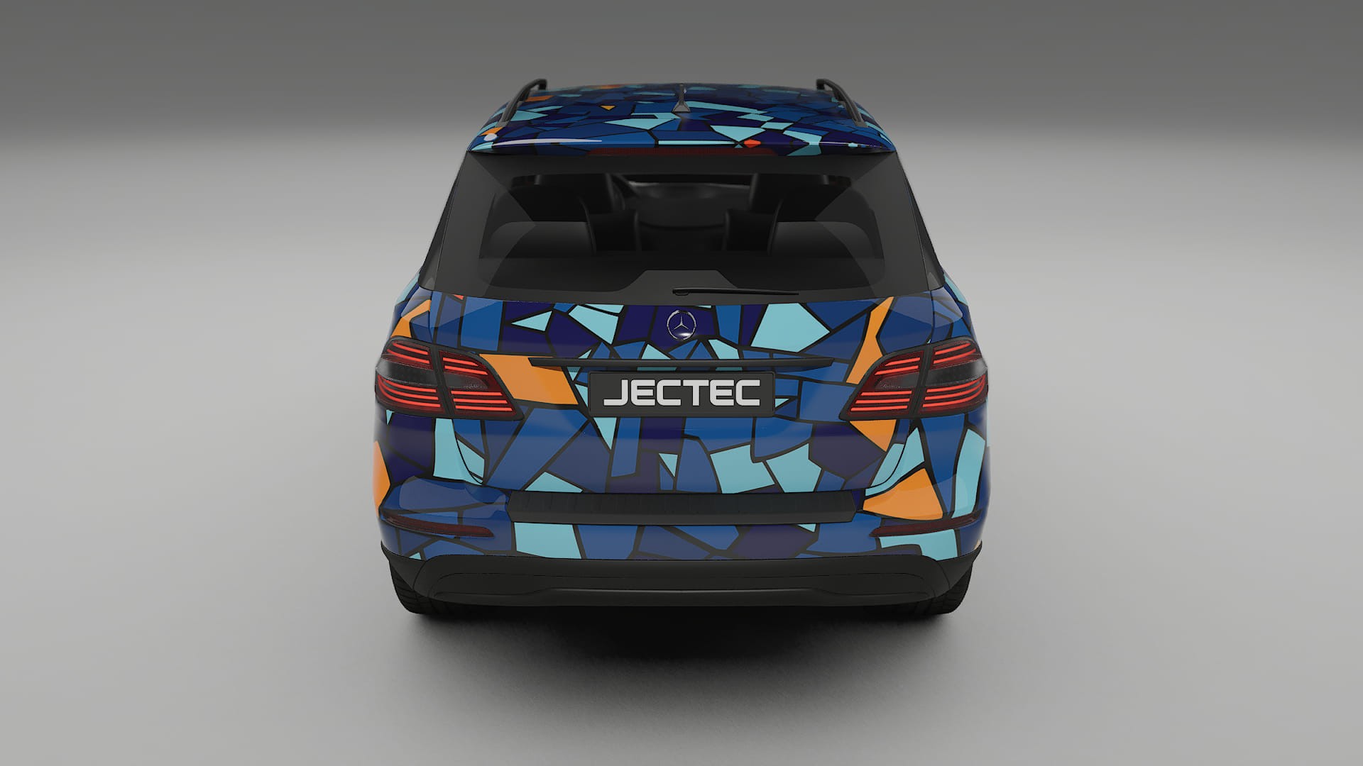 Mercedes M-class W166 BARCELONA – Ontworpen Wrap PPF Kit van Printbaar Polyurethaanfolie