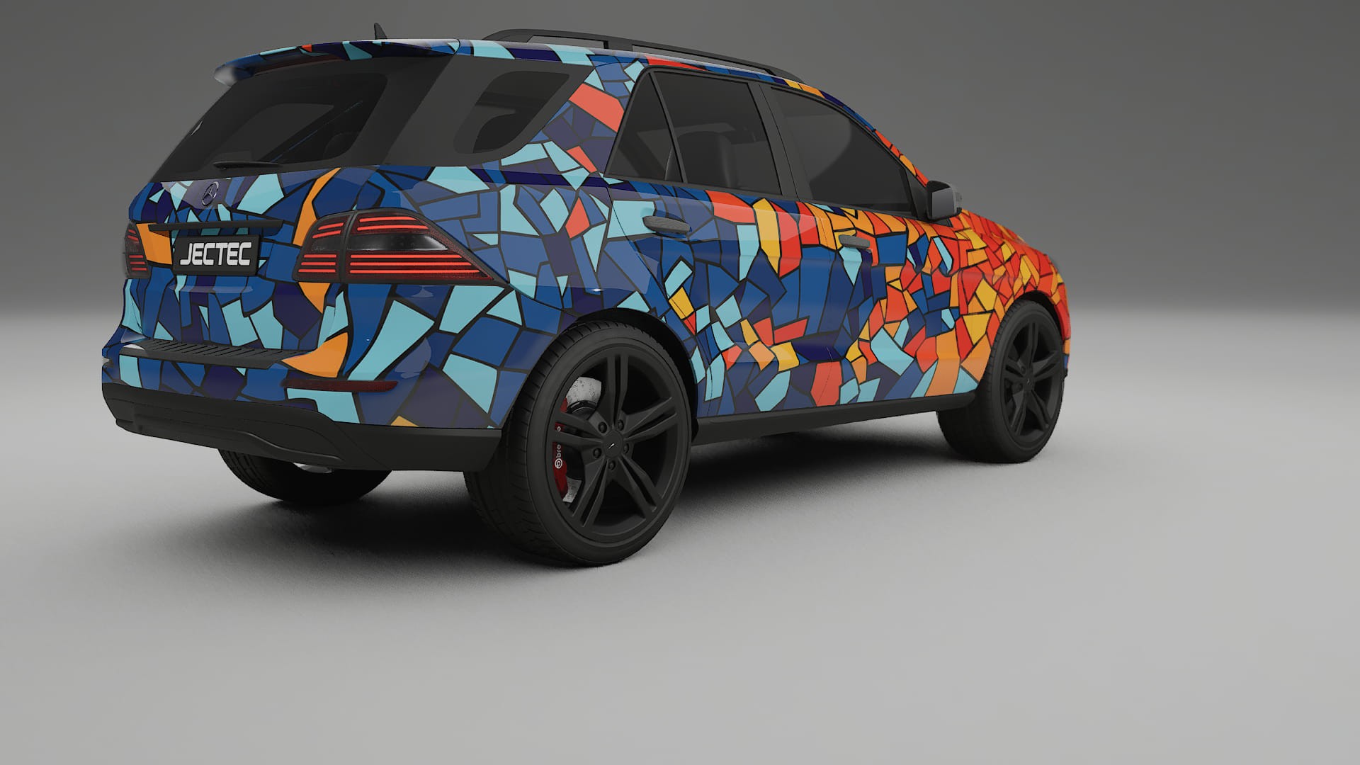 Mercedes M-class W166 BARCELONA – Ontworpen Wrap PPF Kit van Printbaar Polyurethaanfolie