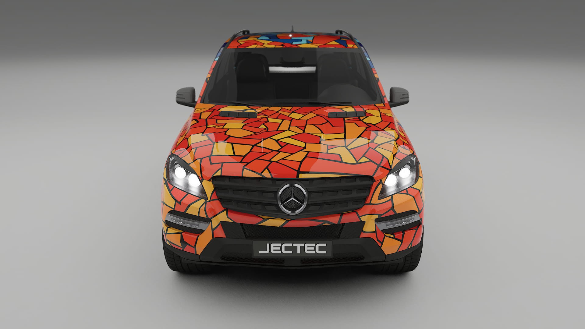 Mercedes M-class W166 BARCELONA – Ontworpen Wrap PPF Kit van Printbaar Polyurethaanfolie
