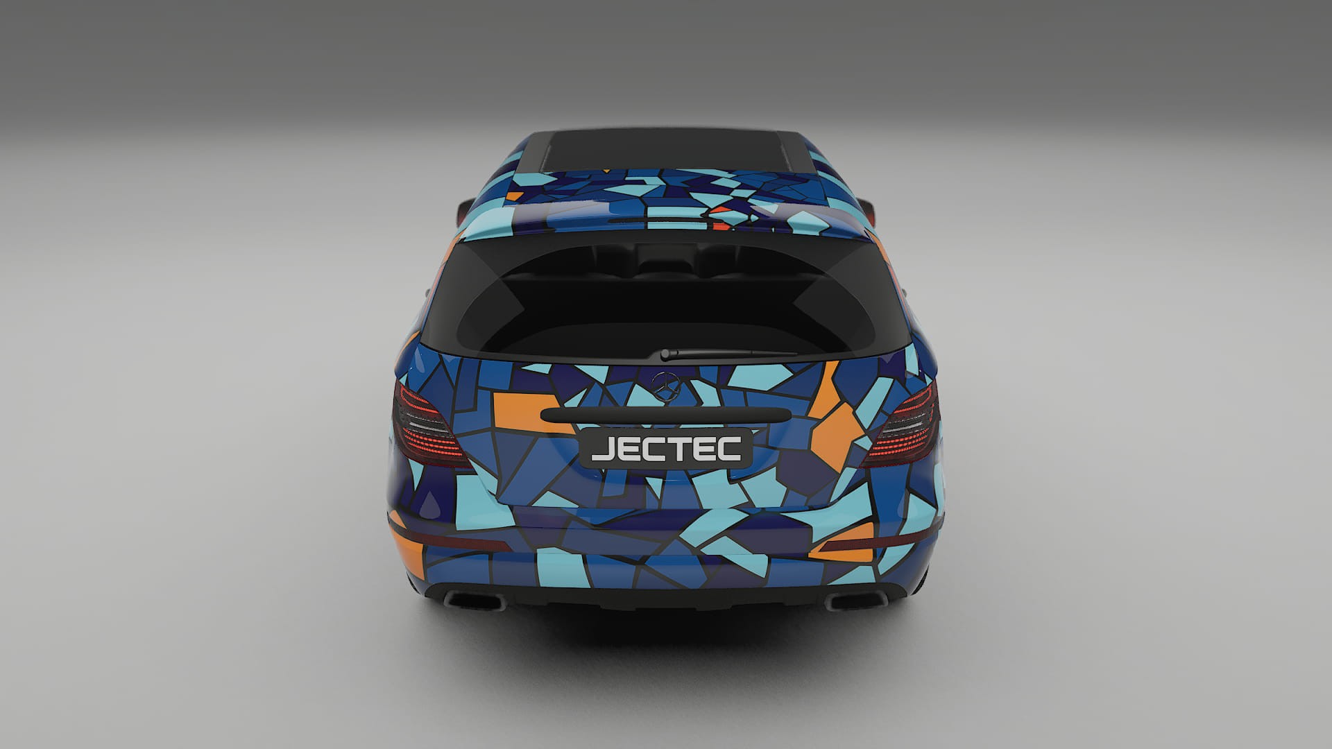 Mercedes R-class W251 facelift LCI BARCELONA – Ontworpen Wrap PPF Kit van Printbaar Polyurethaanfolie