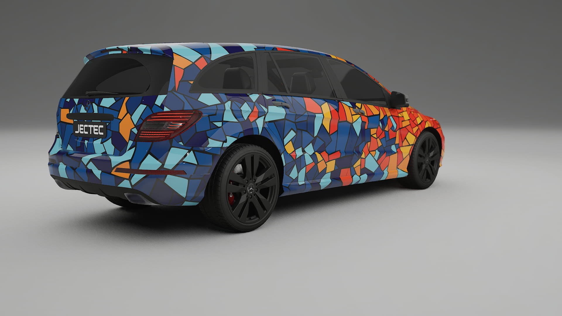 Mercedes R-class W251 facelift LCI BARCELONA – Ontworpen Wrap PPF Kit van Printbaar Polyurethaanfolie