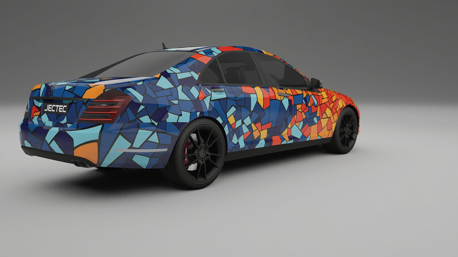 Mercedes S-class W221 facelift LCI BARCELONA – Ontworpen Wrap PPF Kit van Printbaar Polyurethaanfolie