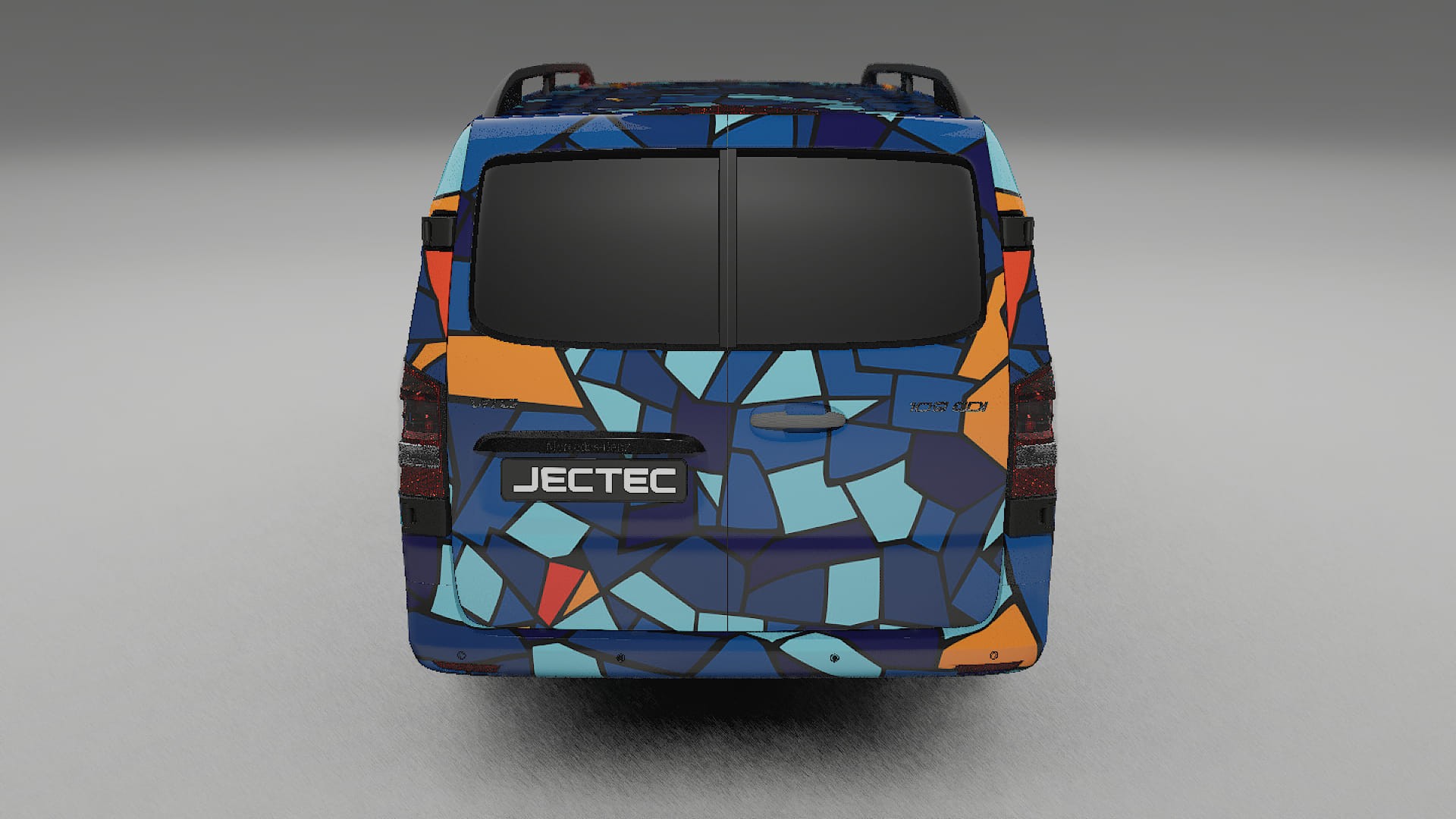 Mercedes Vito Short W447 prefacelift pre-LCI BARCELONA – Ontworpen Wrap PPF Kit van Printbaar Polyurethaanfolie