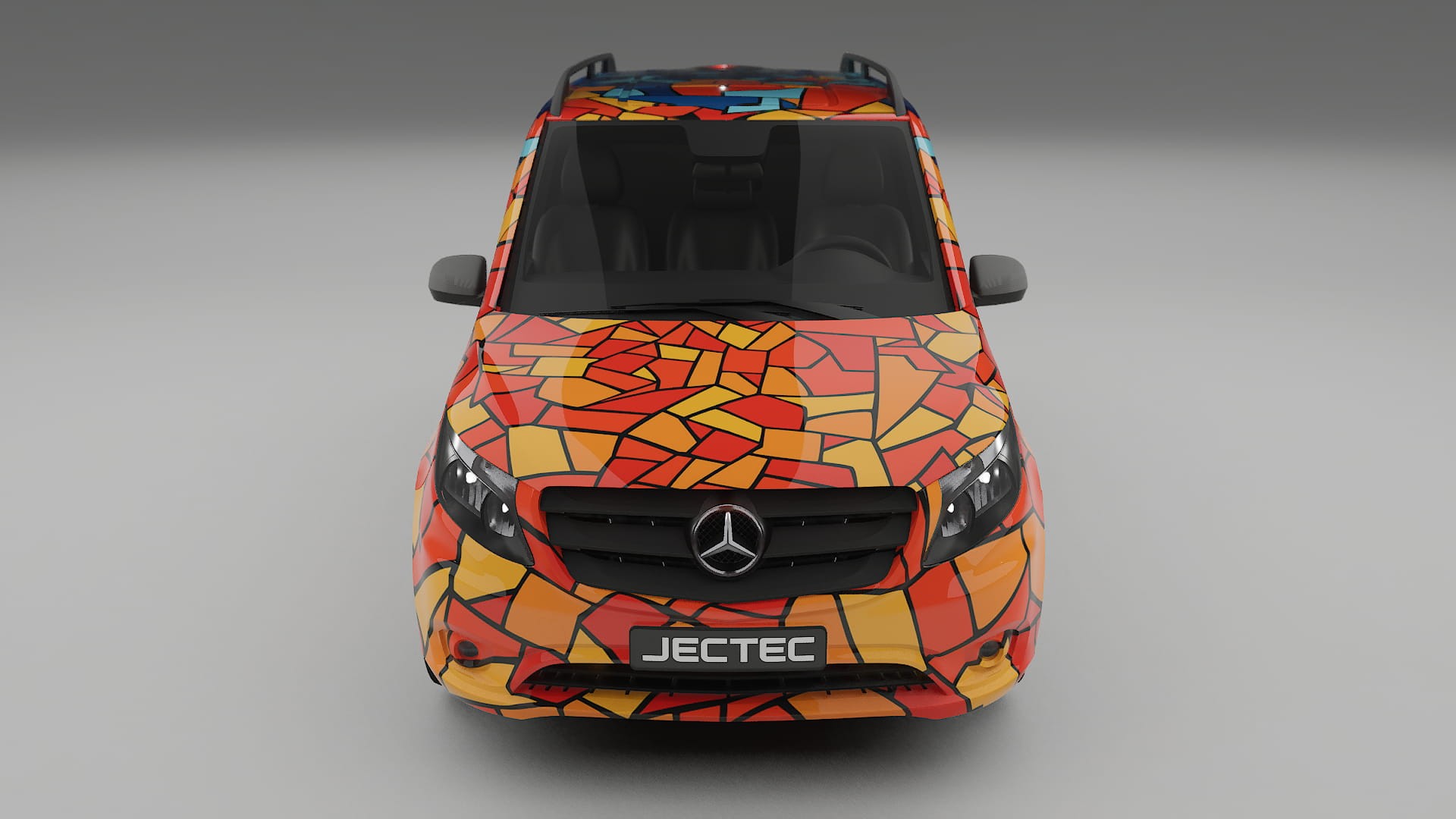 Mercedes Vito Short W447 prefacelift pre-LCI BARCELONA – Ontworpen Wrap PPF Kit van Printbaar Polyurethaanfolie