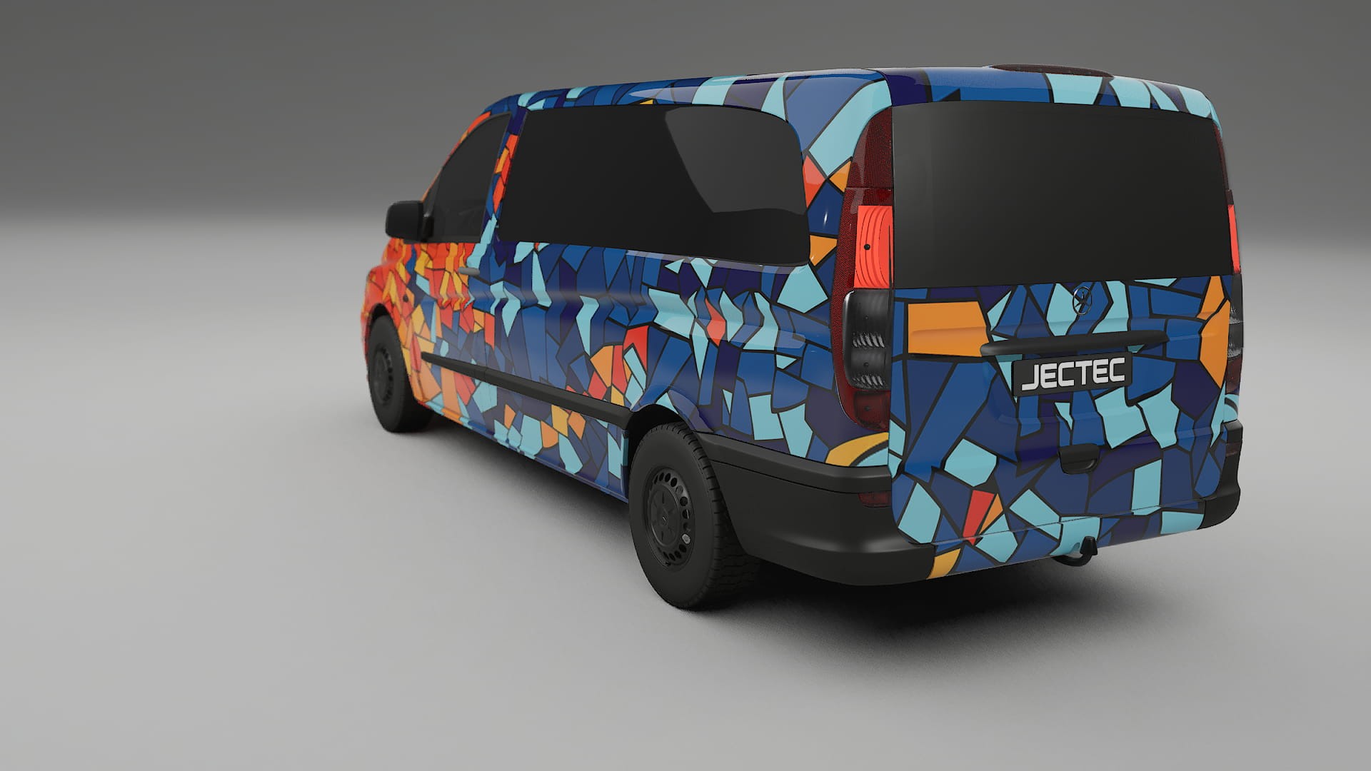 Mercedes Vito Short W639 facelift LCI BARCELONA – Ontworpen Wrap PPF Kit van Printbaar Polyurethaanfolie