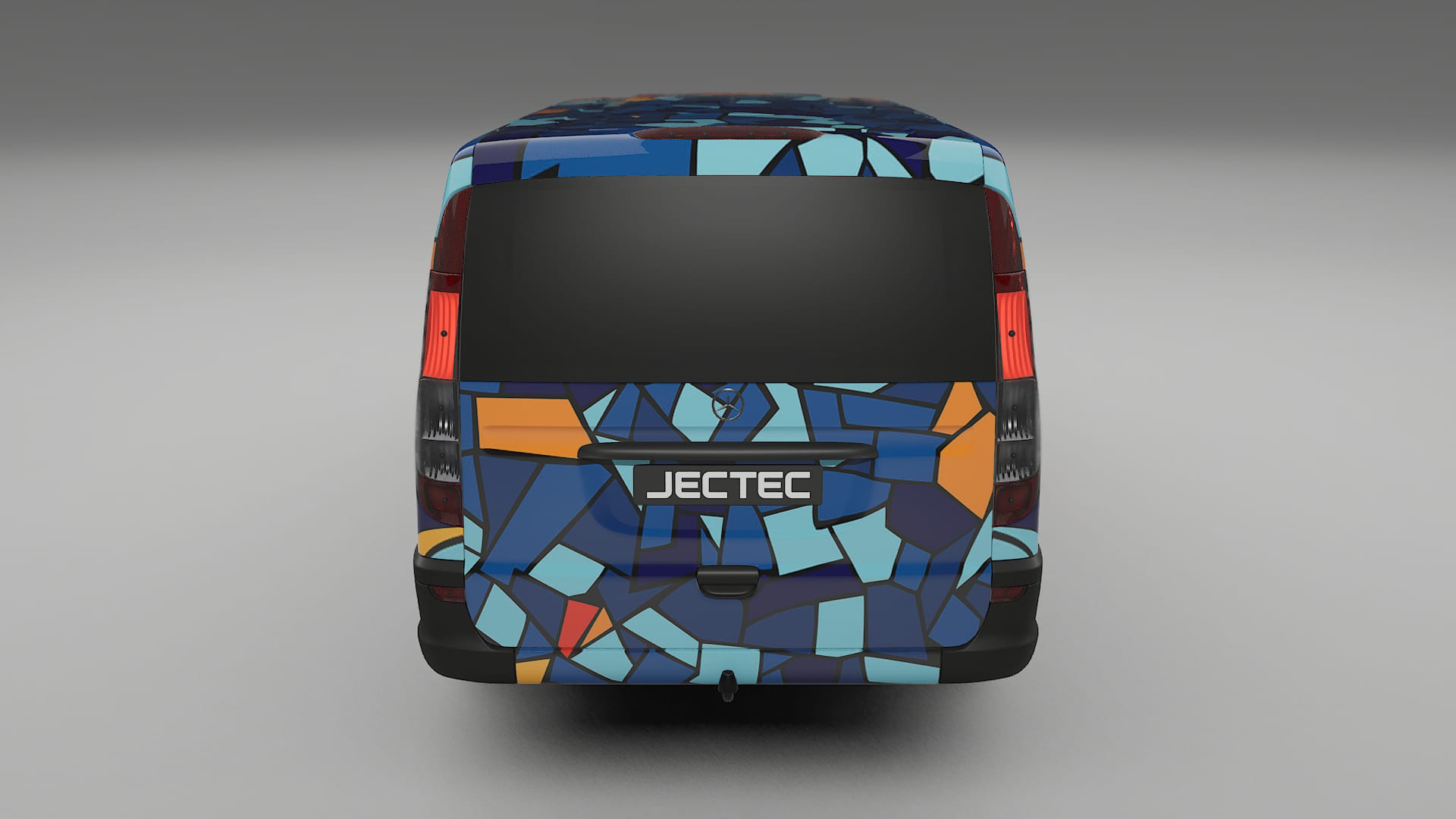 Mercedes Vito Short W639 facelift LCI BARCELONA – Ontworpen Wrap PPF Kit van Printbaar Polyurethaanfolie