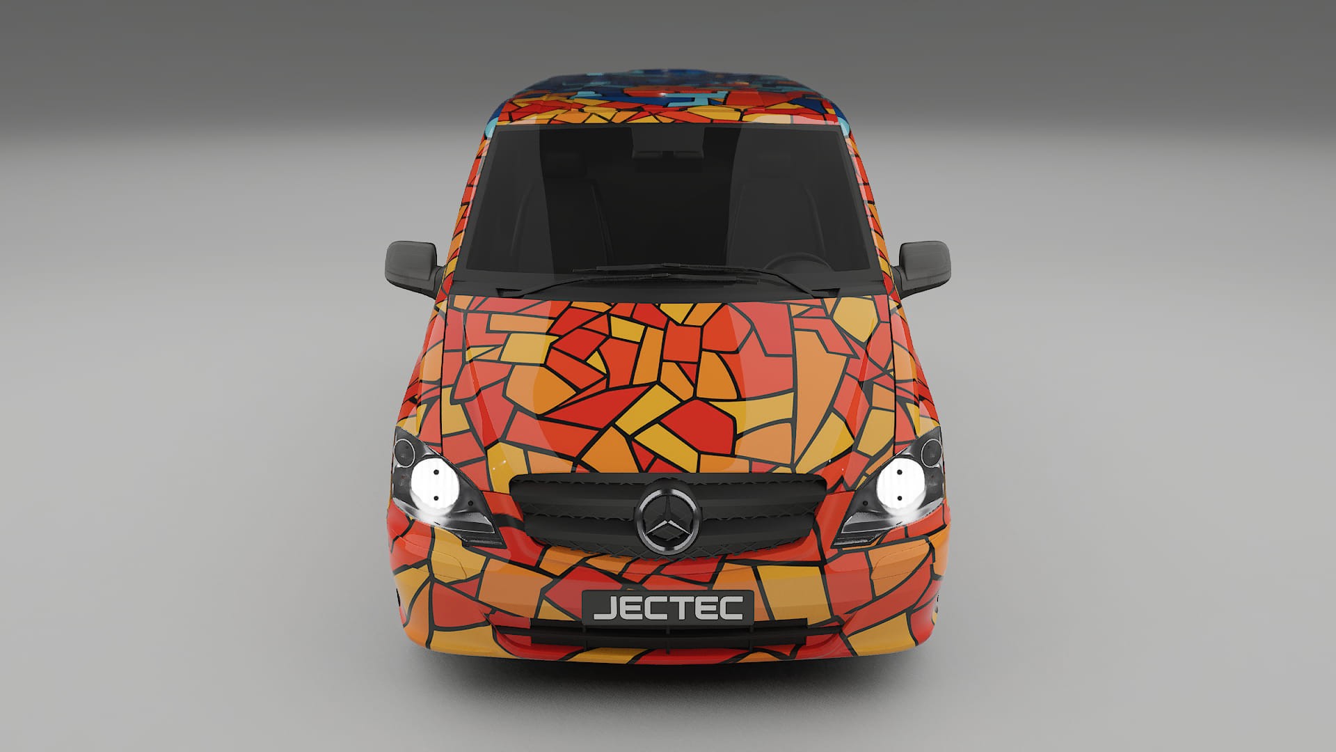 Mercedes Vito Short W639 facelift LCI BARCELONA – Ontworpen Wrap PPF Kit van Printbaar Polyurethaanfolie