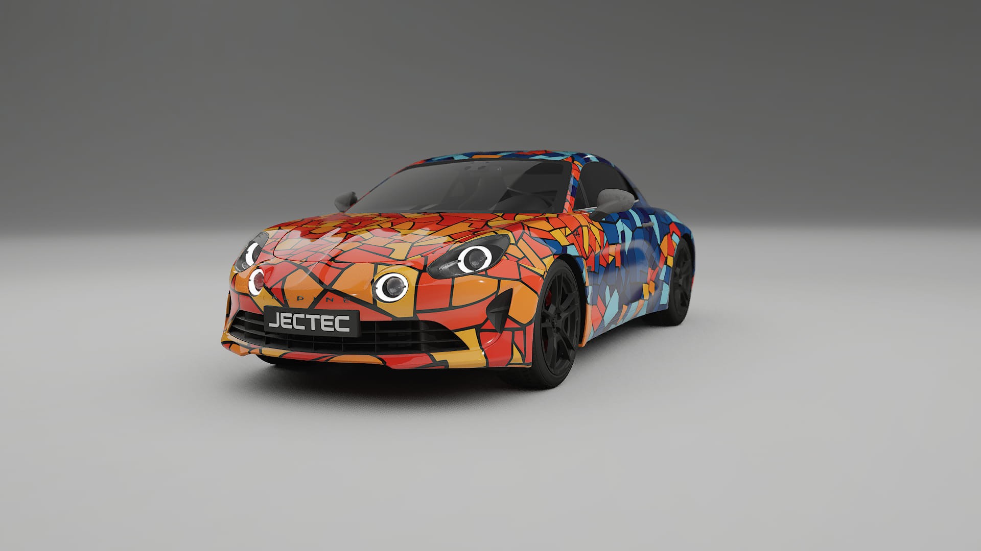 Renault Alpine A110 BARCELONA – Ontworpen Wrap PPF Kit van Printbaar Polyurethaanfolie